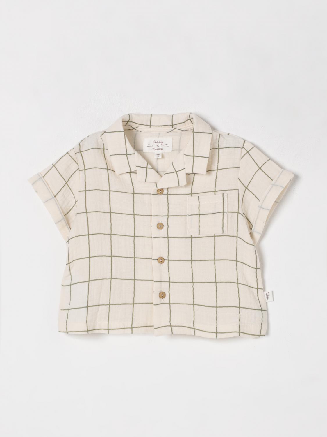 Teddy & Minou Shirt Kids Color Beige In Beige
