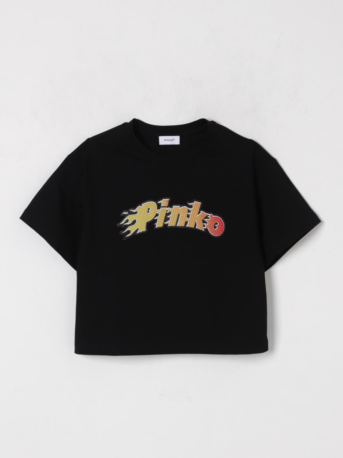 Pinko T-shirt Kids Color Black In Black