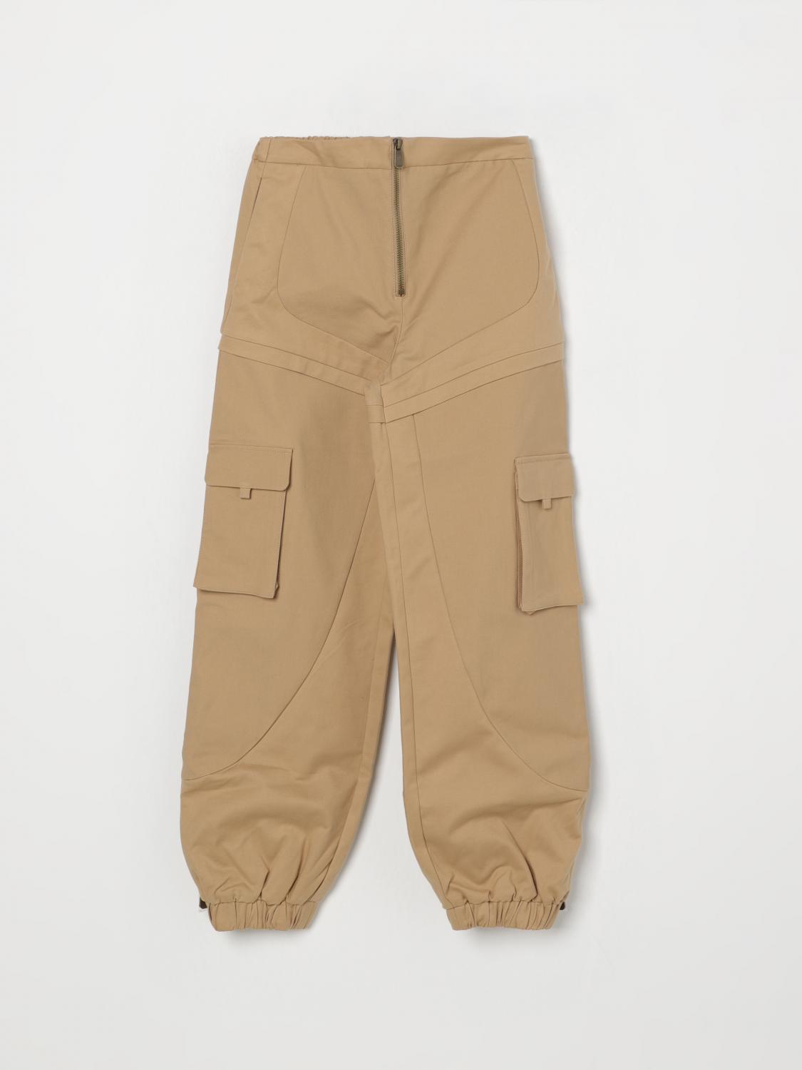 Pinko Pants Kids Color Beige In Beige