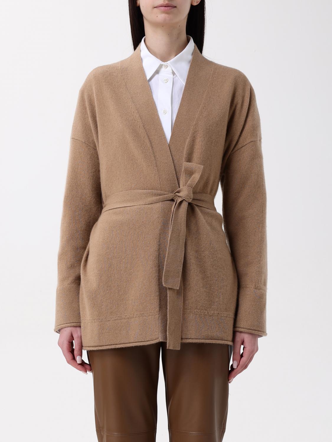 Max Mara Cardigan Woman Camel In Camel