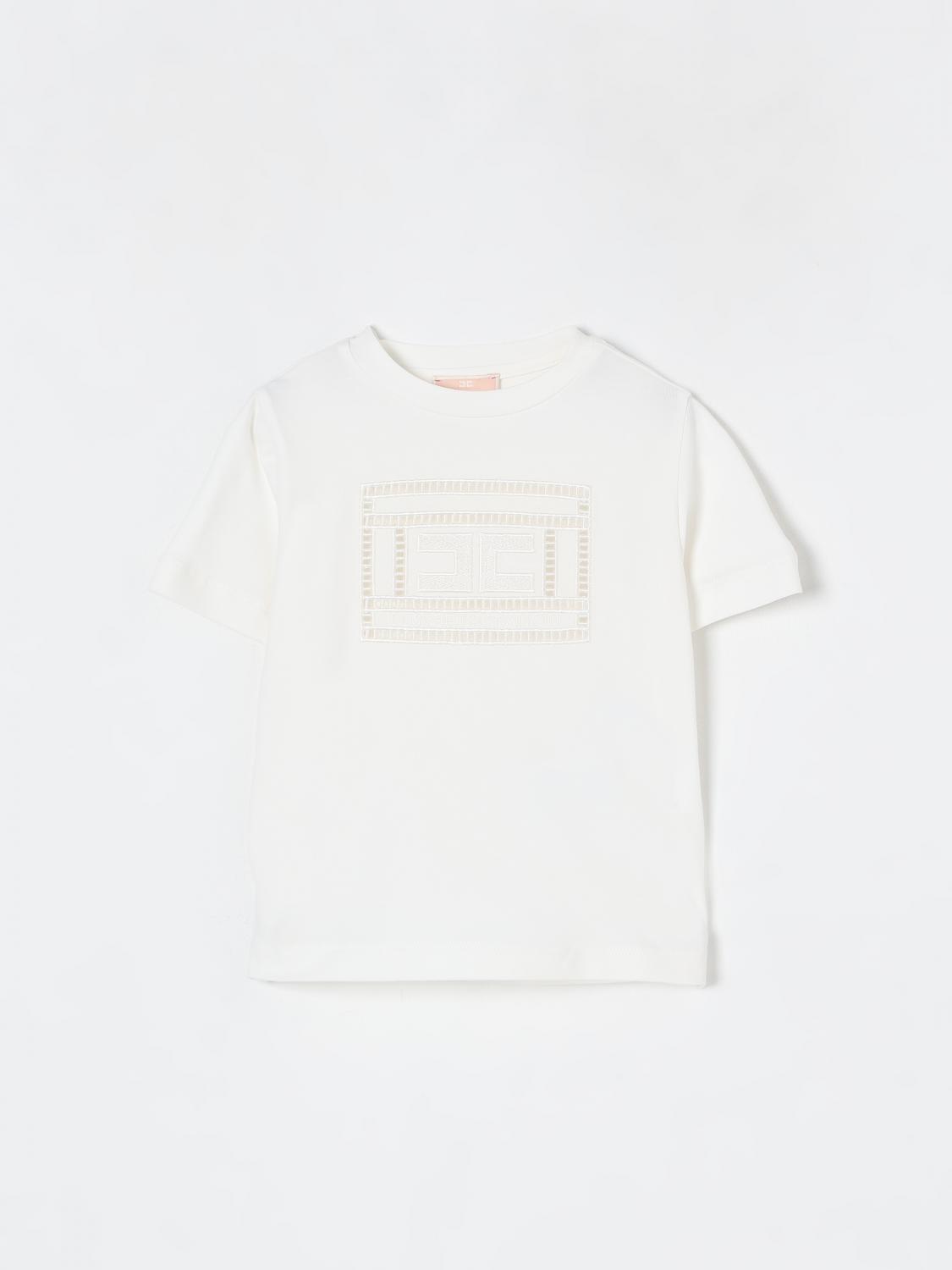 Elisabetta Franchi La Mia Bambina T-shirt Kids Color Yellow Cream In Yellow Cream