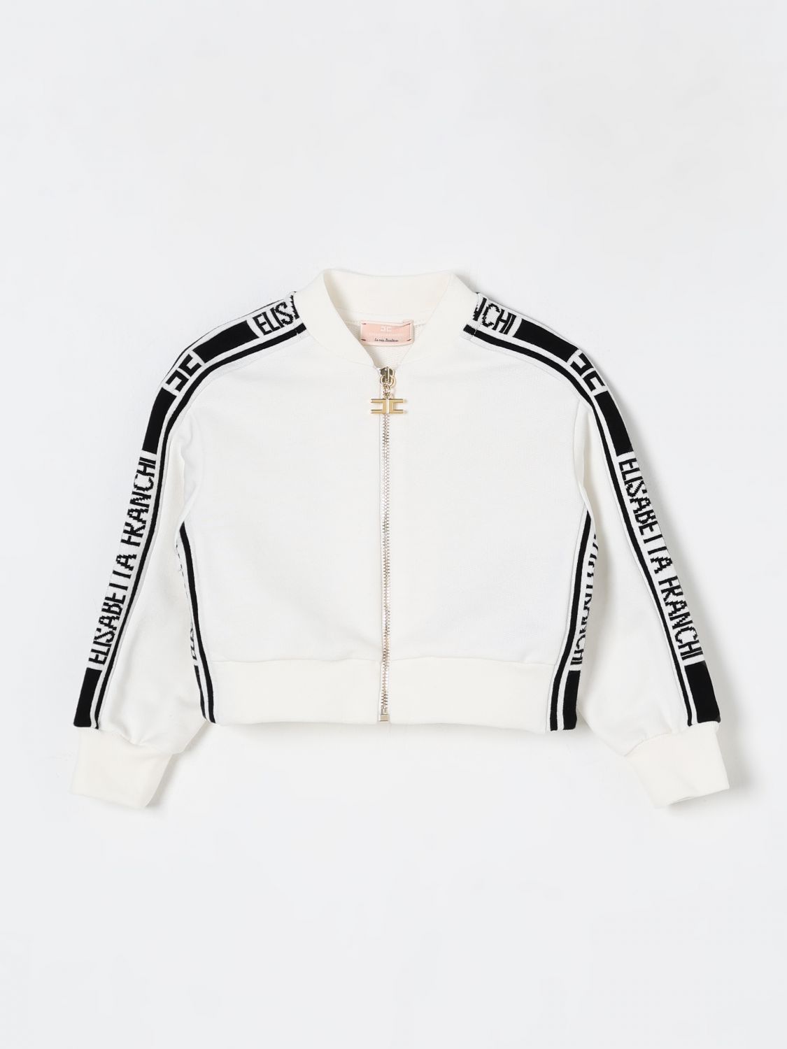 Elisabetta Franchi La Mia Bambina Sweater Kids Color White In White
