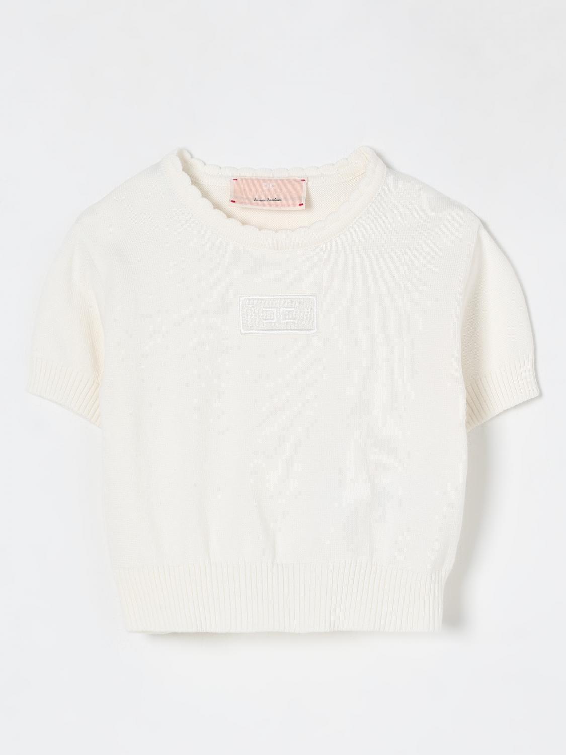 Elisabetta Franchi La Mia Bambina T-shirt Kids Color Yellow Cream In Yellow Cream