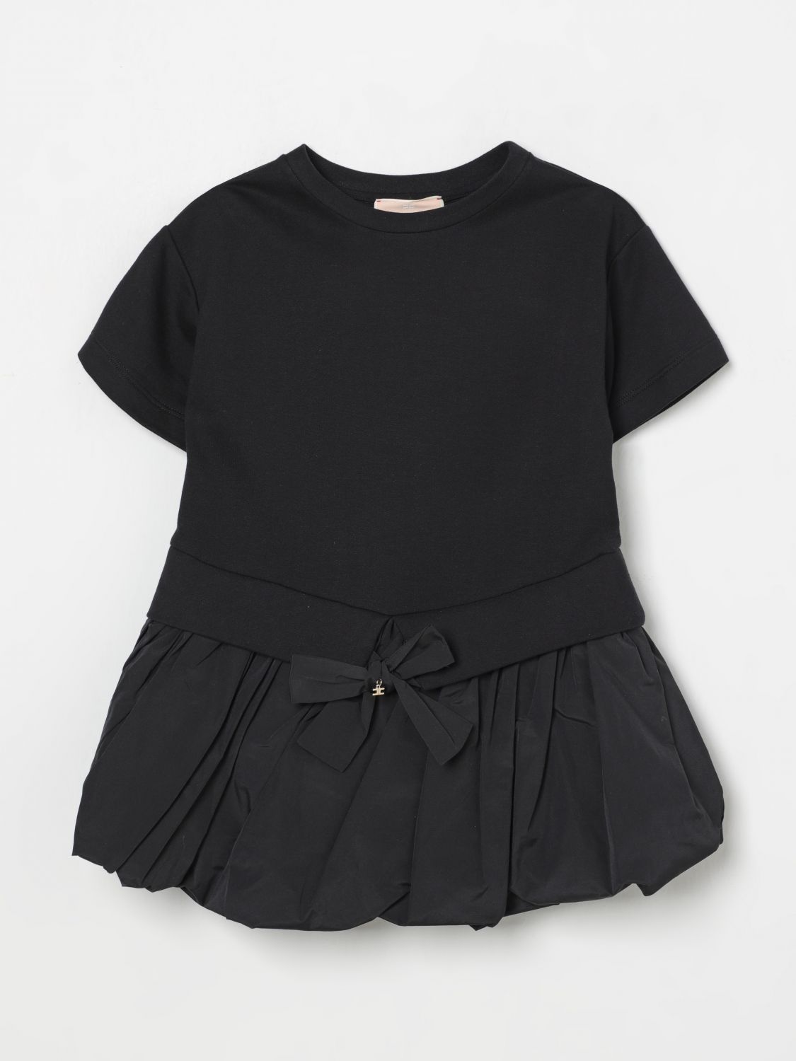 Shop Elisabetta Franchi La Mia Bambina Dress  Kids Color Black