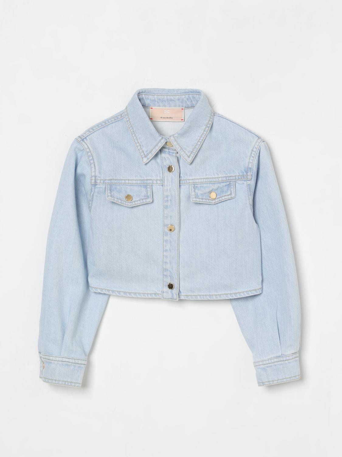 Elisabetta Franchi La Mia Bambina Shirt  Kids Color Denim In Denim