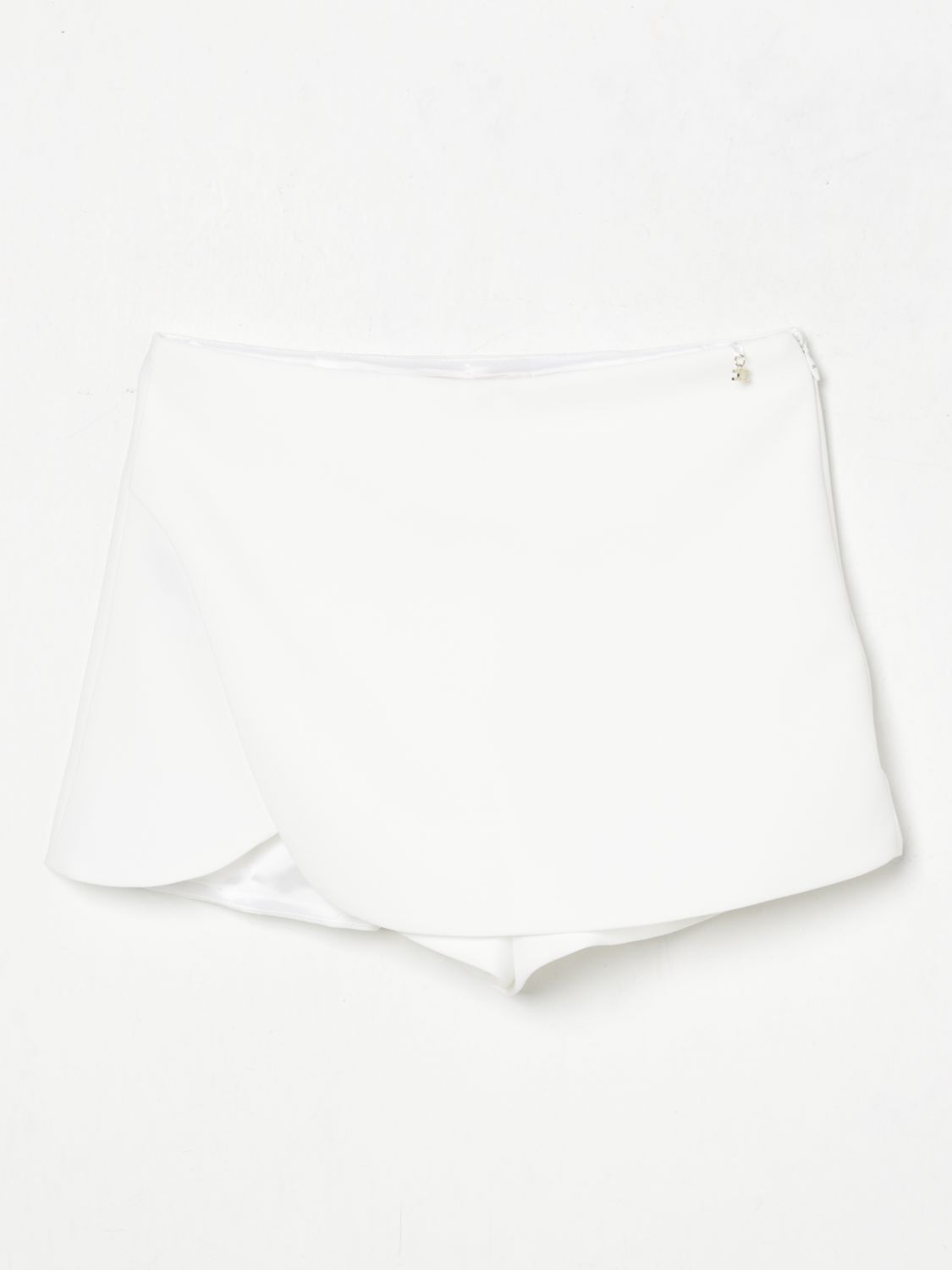 Elisabetta Franchi La Mia Bambina Short Kids Color Yellow Cream In Yellow Cream