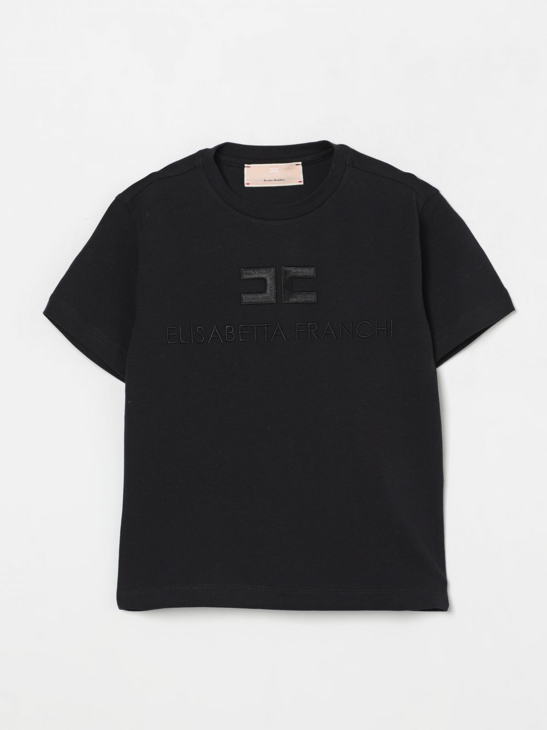 Shop Elisabetta Franchi La Mia Bambina T-shirt Kids Color Black