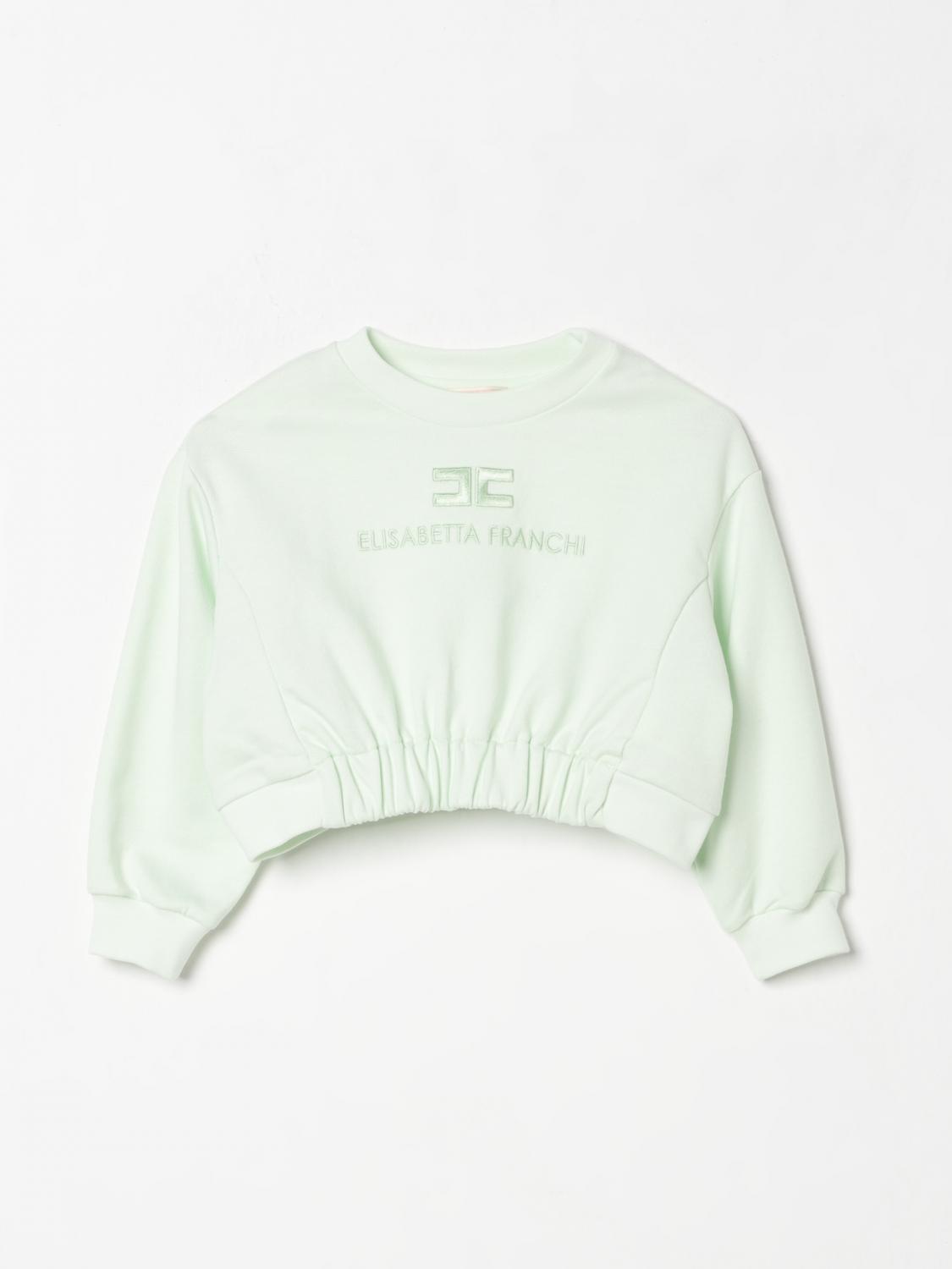Elisabetta Franchi La Mia Bambina Sweater Kids Color Green In Grün