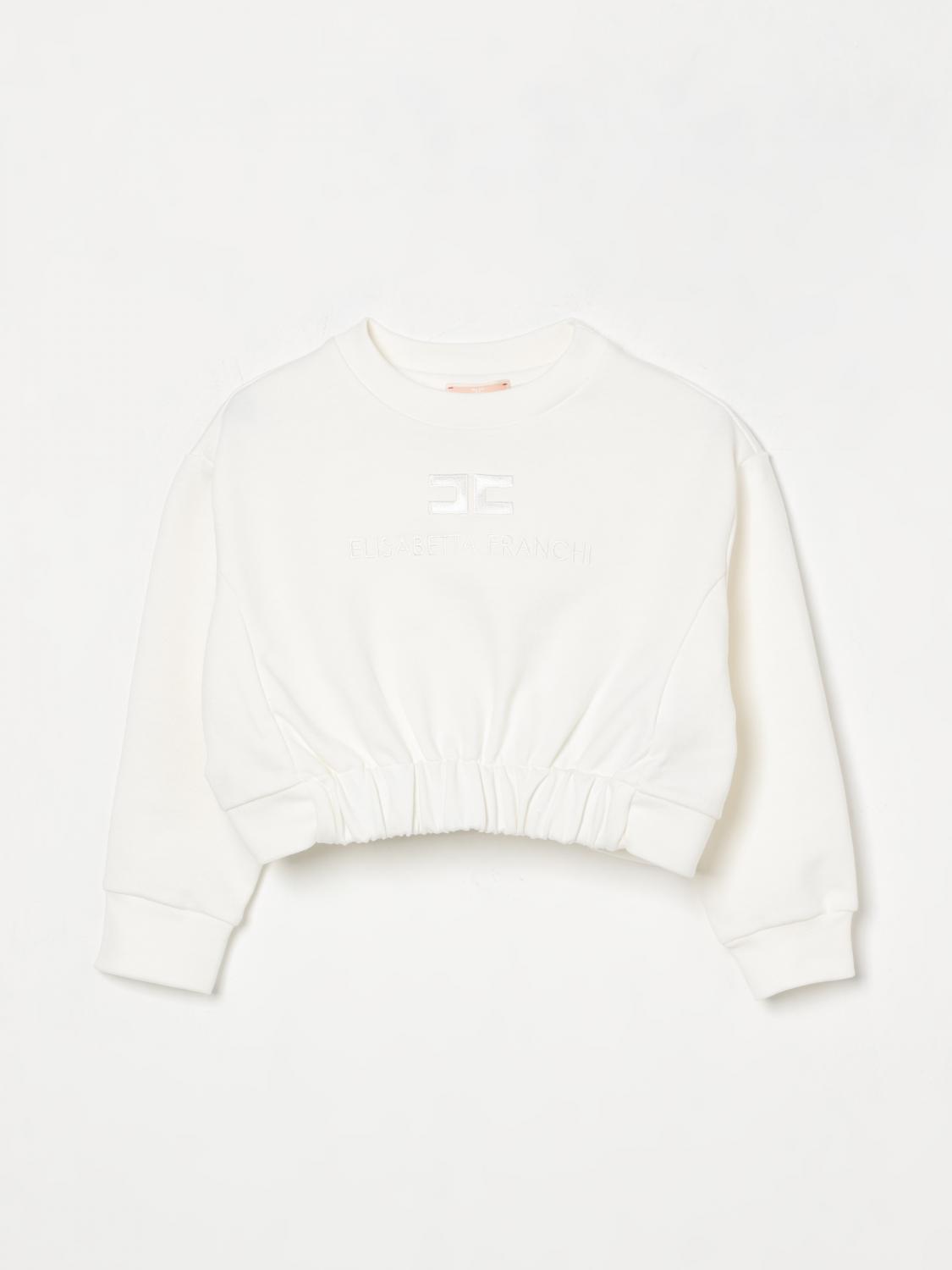 Elisabetta Franchi La Mia Bambina Sweater Kids Color Yellow Cream In Yellow Cream