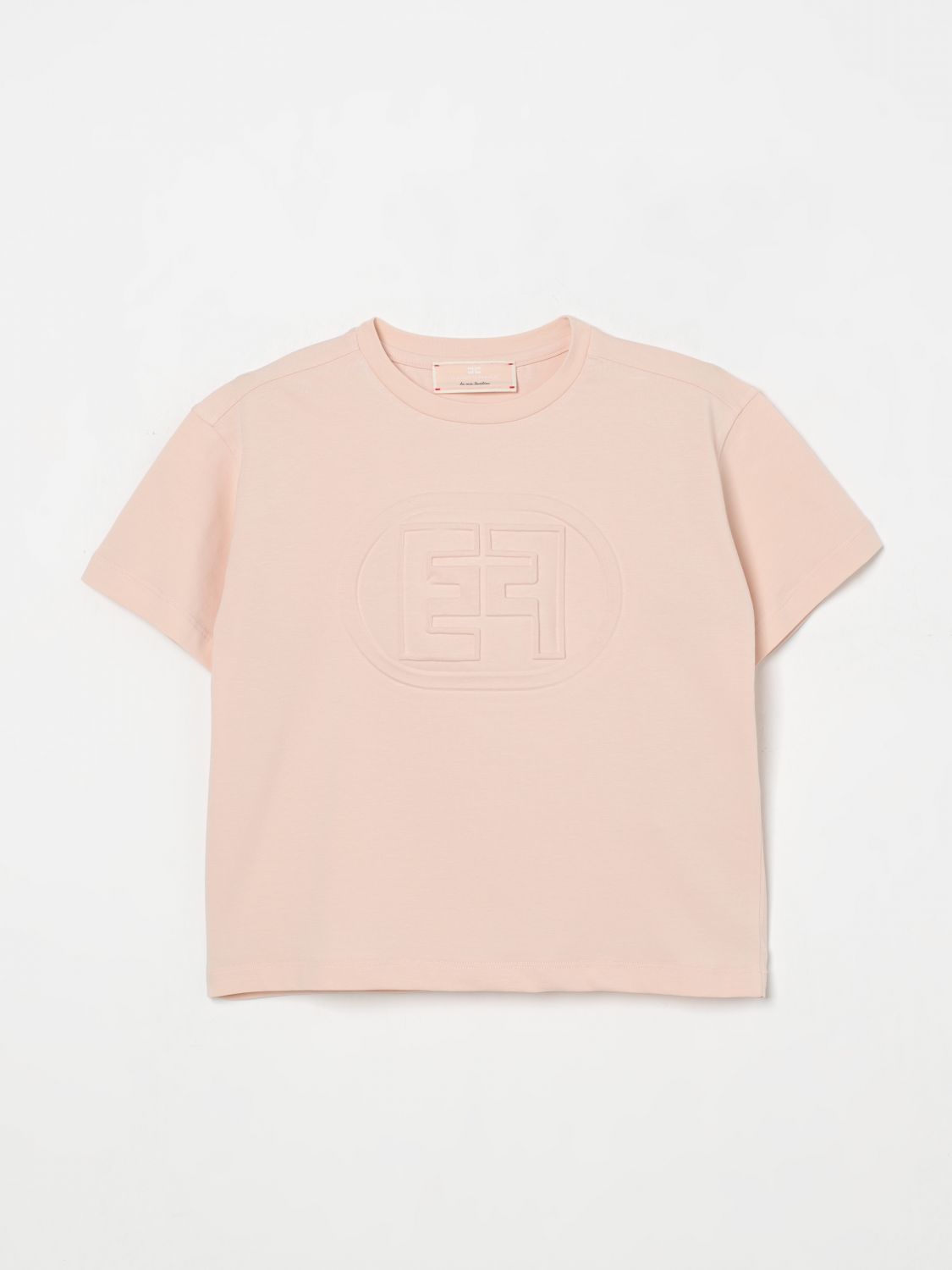 Shop Elisabetta Franchi La Mia Bambina T-shirt Kids Color Pink