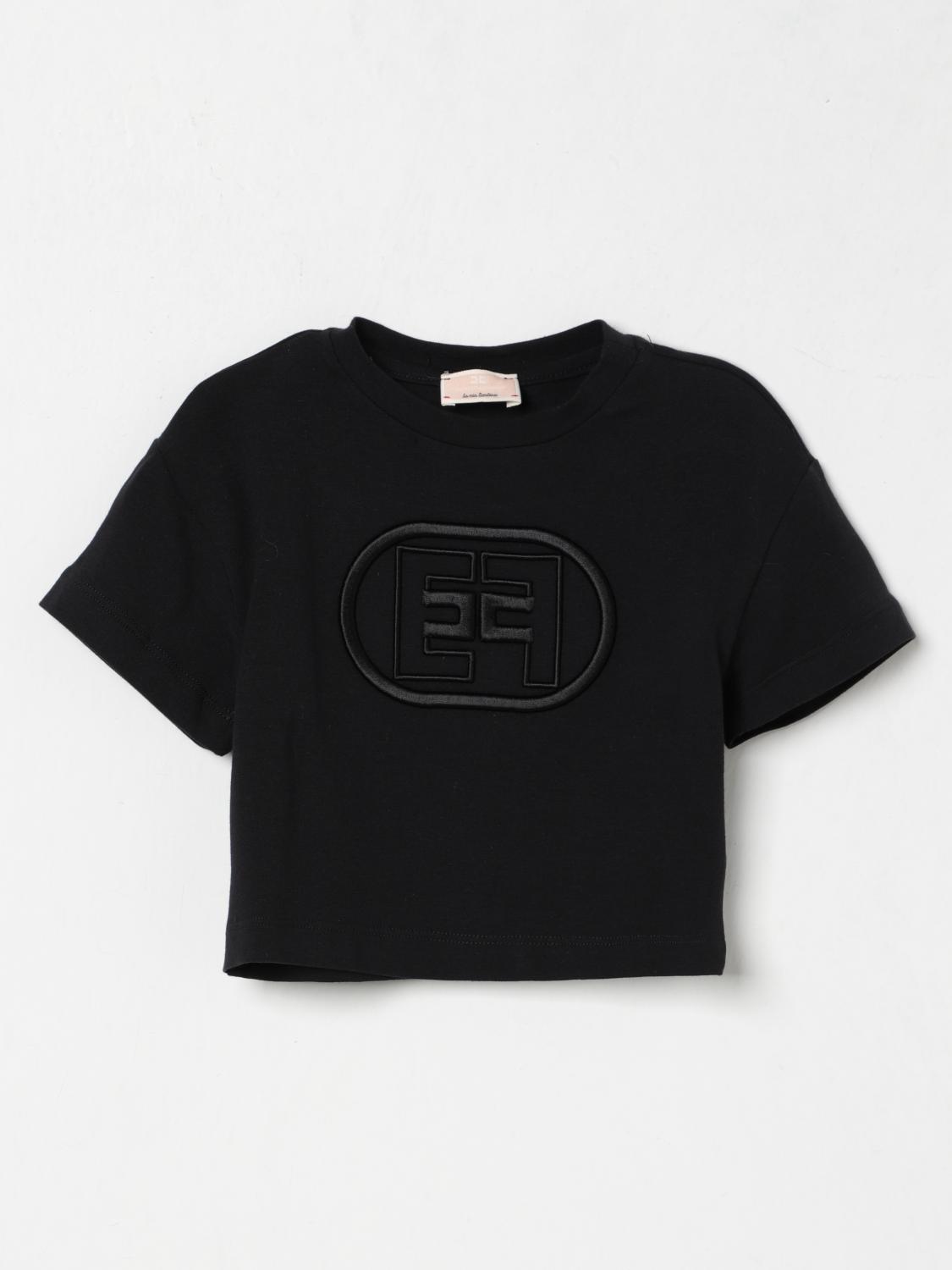Elisabetta Franchi La Mia Bambina T-shirt  Kids Color Black In Black