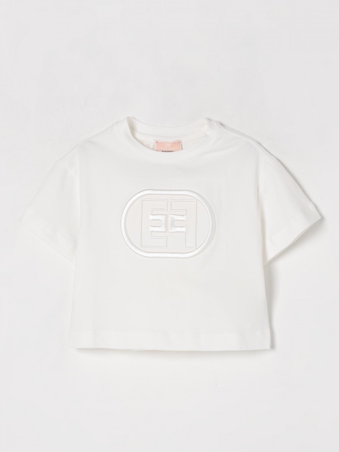 Elisabetta Franchi La Mia Bambina T-shirt Kids Color Yellow Cream In Yellow Cream