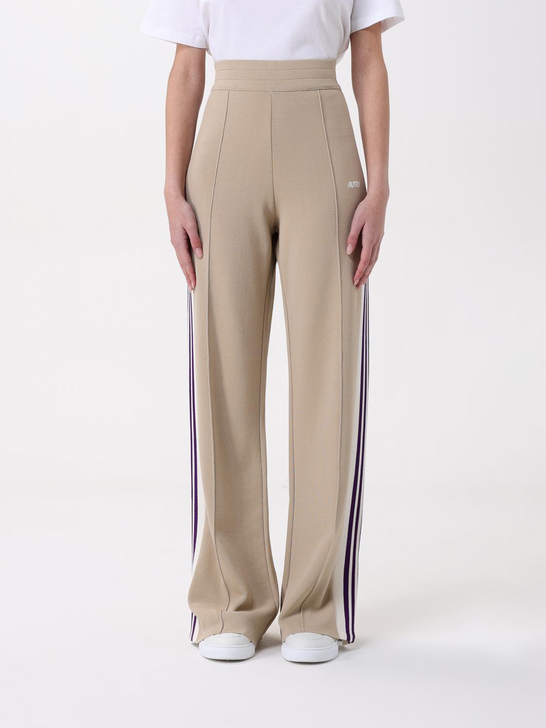 Autry Pants Woman Color Sand In Sand