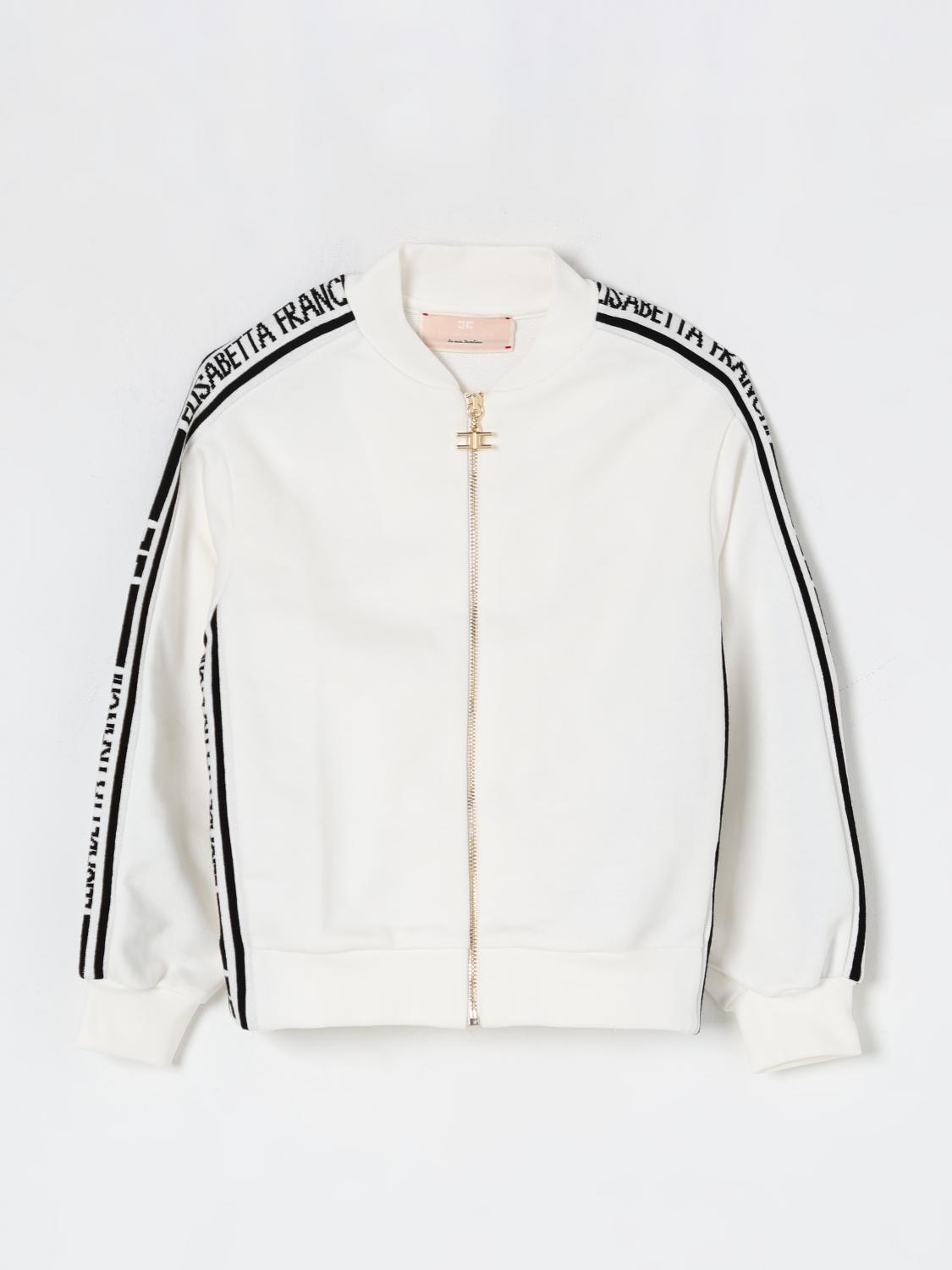 Elisabetta Franchi La Mia Bambina Sweater Kids Color Ivory In Ivory