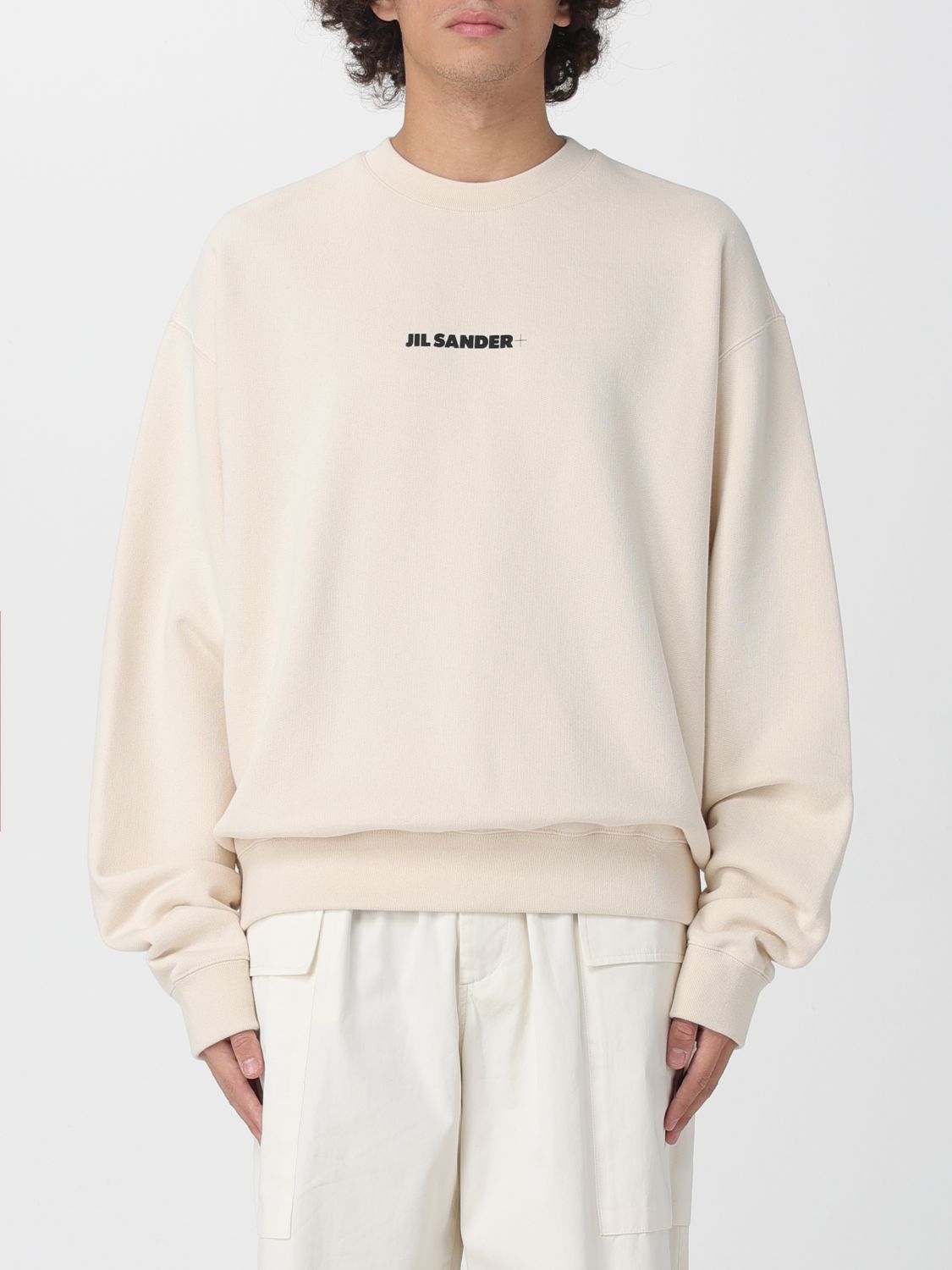 Jil Sander JIL SANDER Sweatshirt Men color Sand　JIL SANDER ジルサンダー スウェットシャツ メンズ カラー サンド