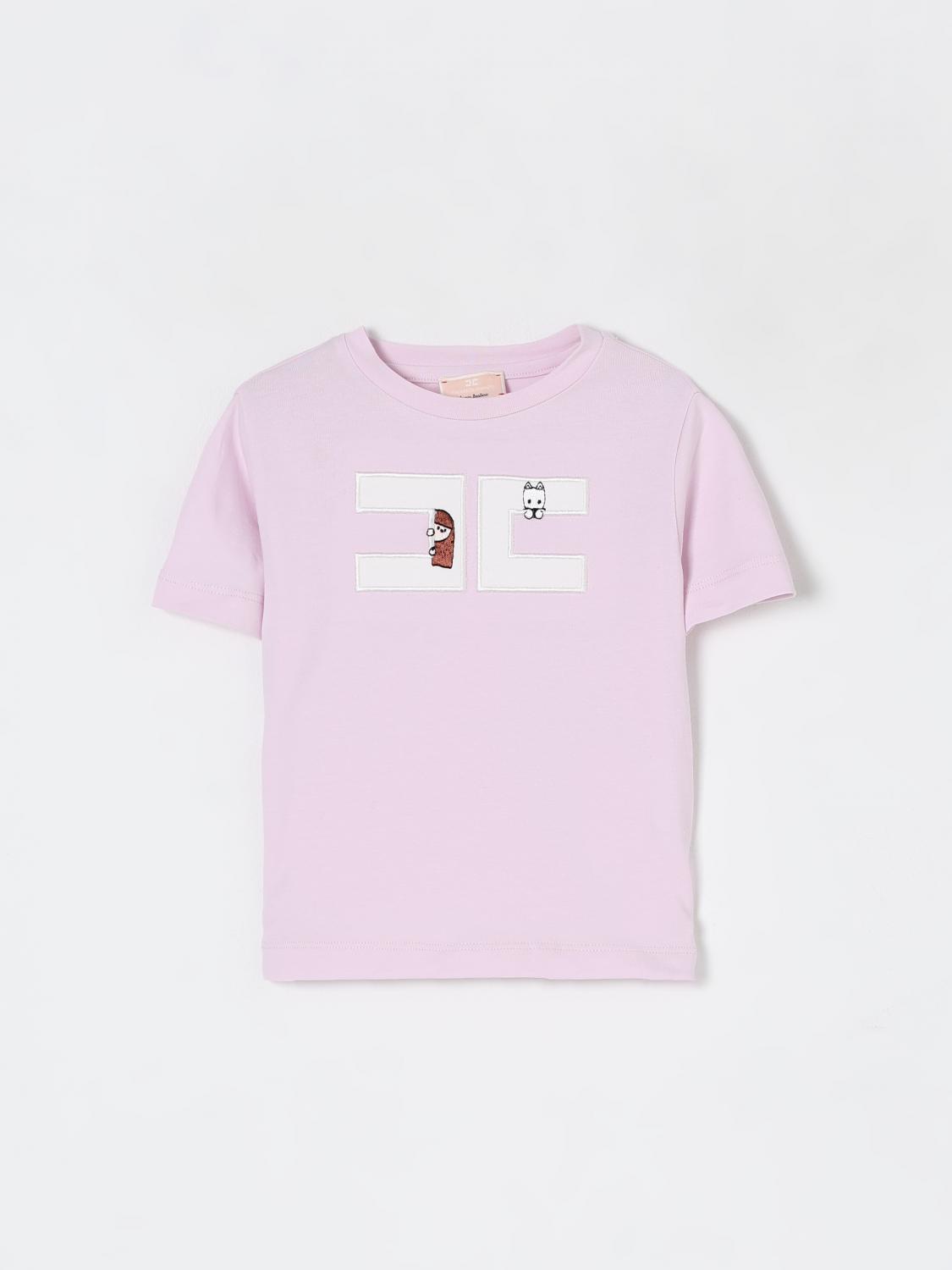 Elisabetta Franchi La Mia Bambina T-shirt Kids Color Quartz In Quartz