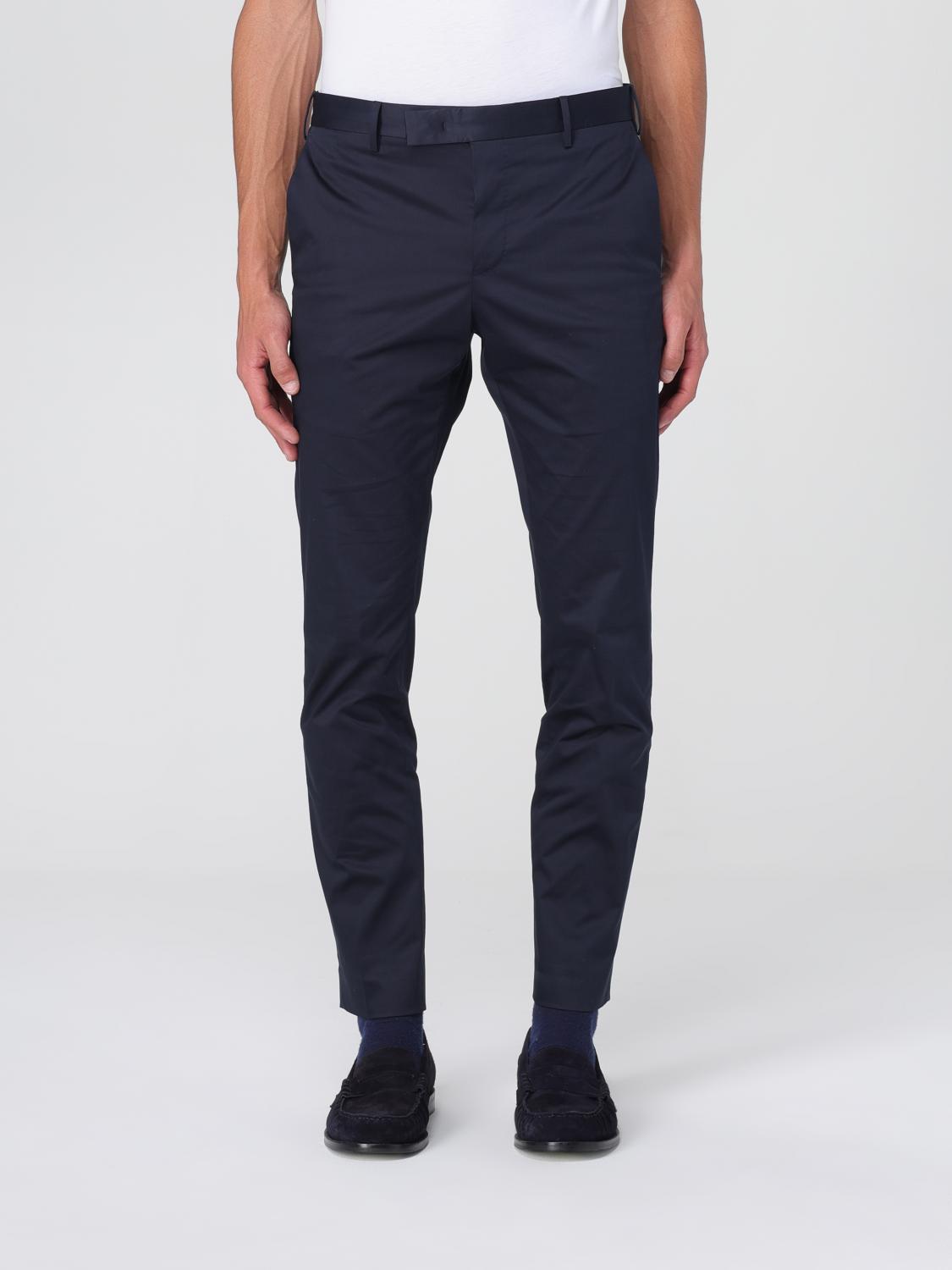 Pt Torino Sd75 Pants In Blue Cotton