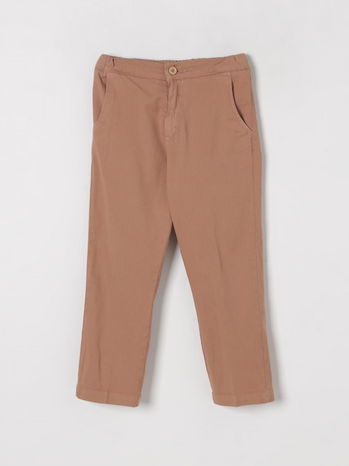 Manuel Ritz Pants Kids Color Tobacco In Tobacco