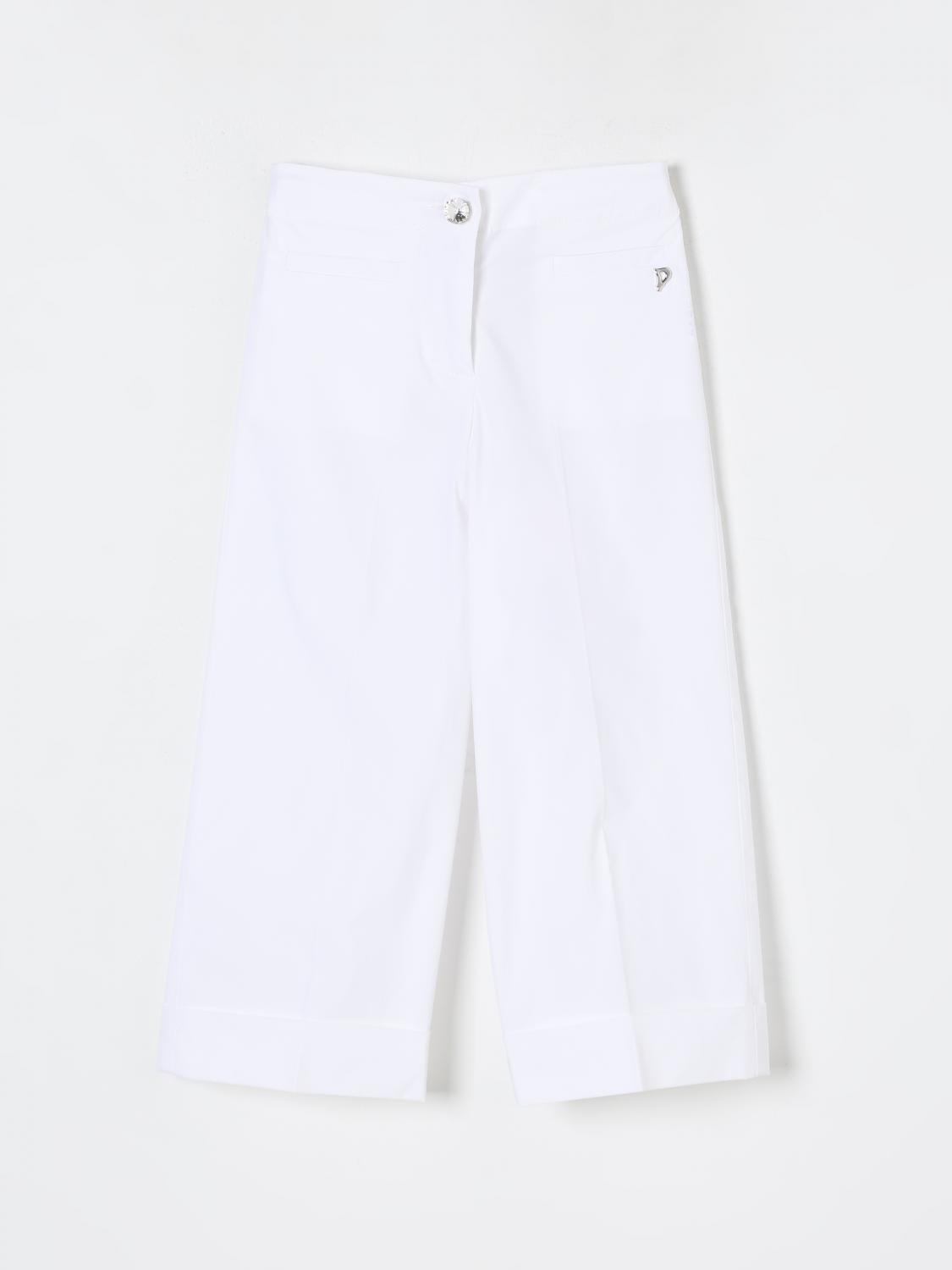 Dondup Pants Kids Kids Color White In White