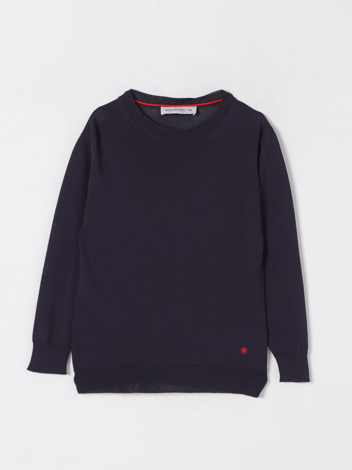 Manuel Ritz Sweater Kids Color Blue In Blue