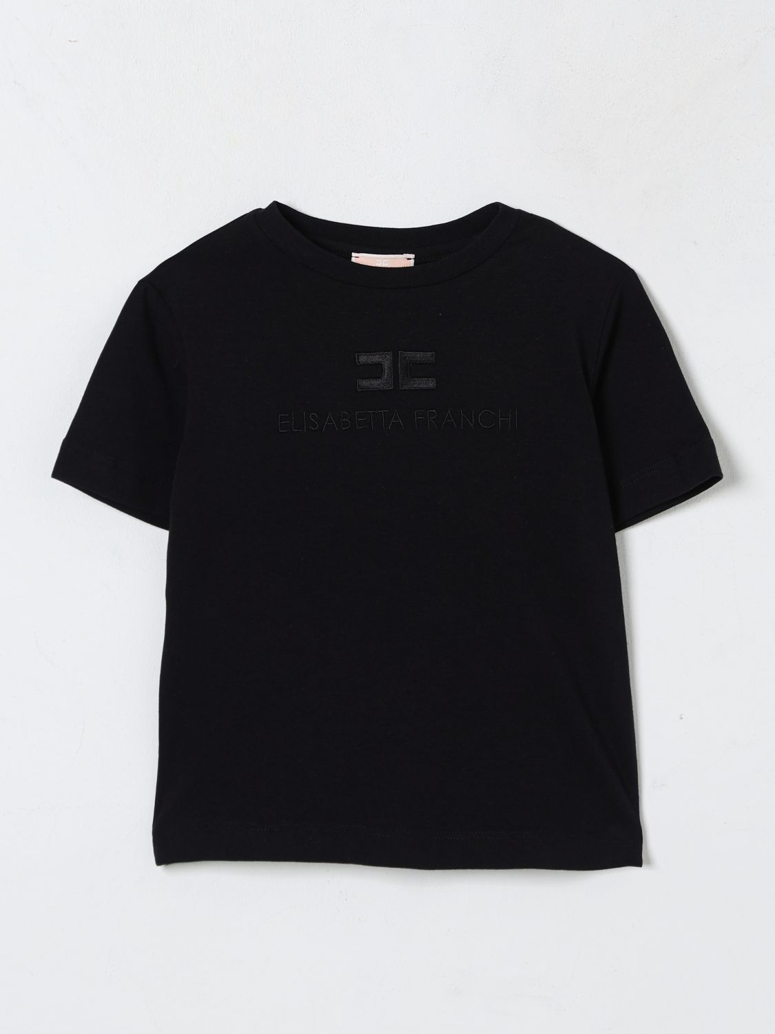 Shop Elisabetta Franchi La Mia Bambina T-shirt Kids Color Black