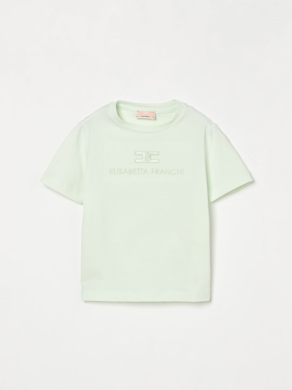 Shop Elisabetta Franchi La Mia Bambina T-shirt Kids Color Green In Grün
