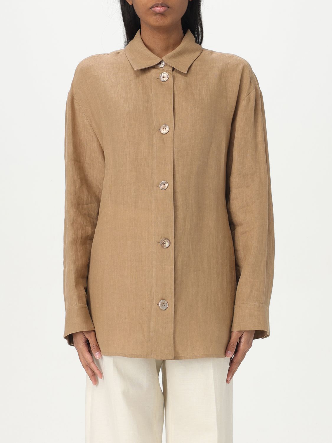 S Max Mara Shirt ' Woman Color Brown In Brown
