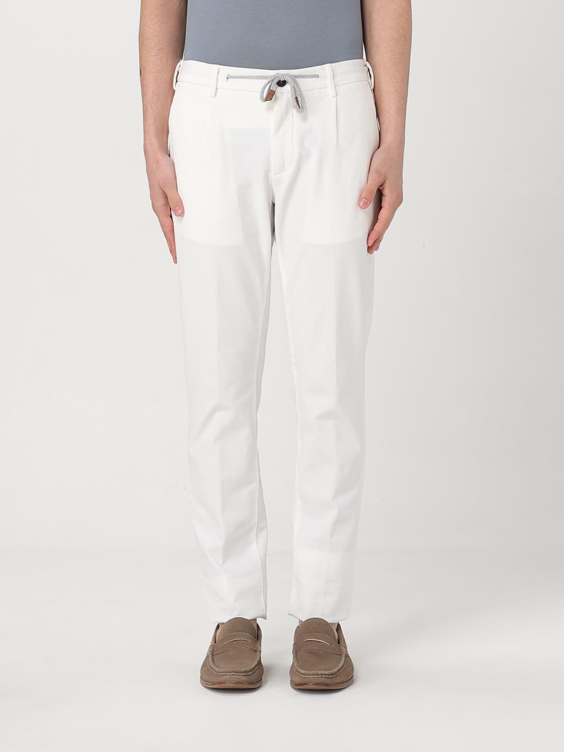 Eleventy Pants  Men Color Ivory In White