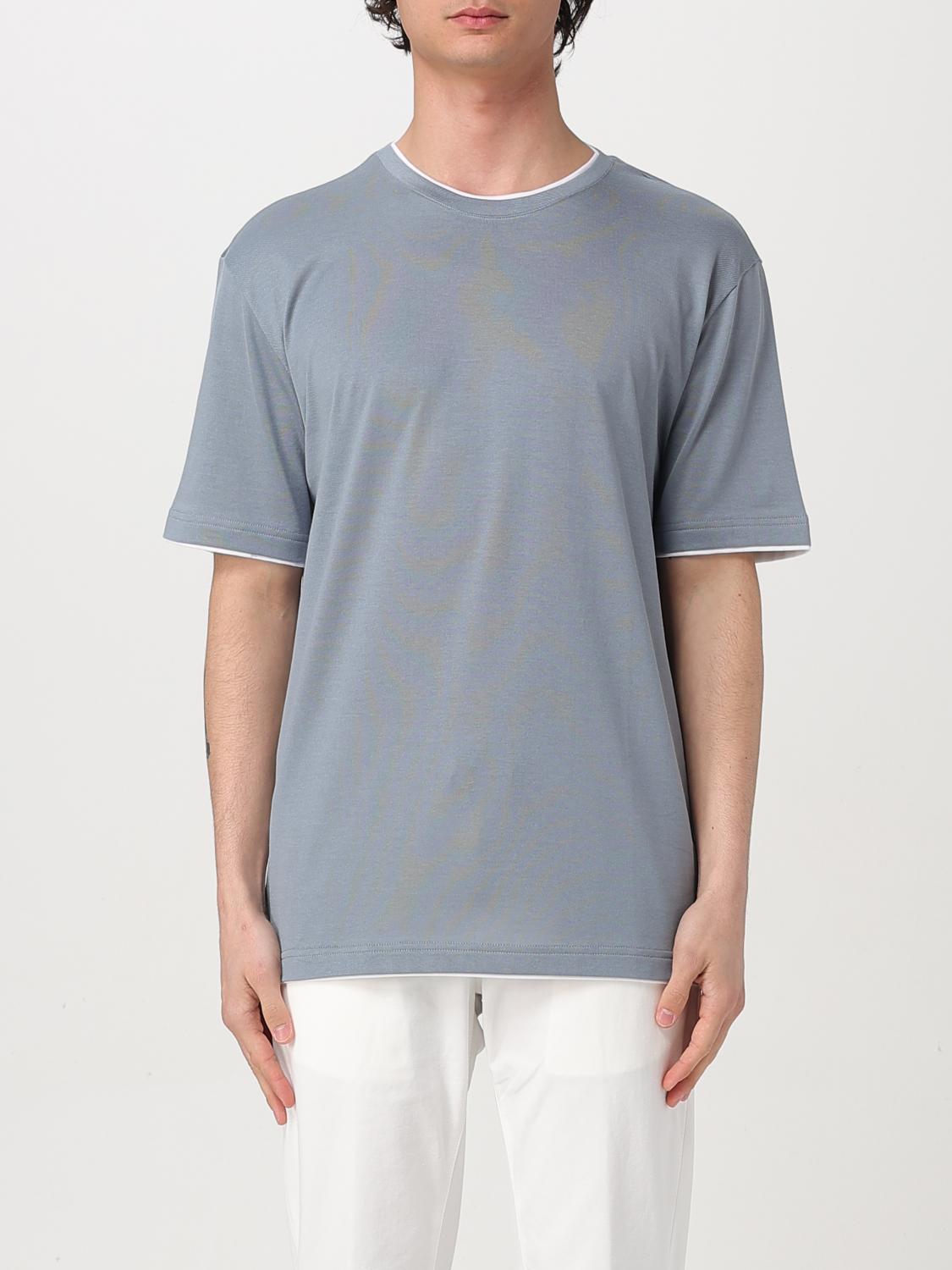 Eleventy T-shirt Men Color Denim In Denim