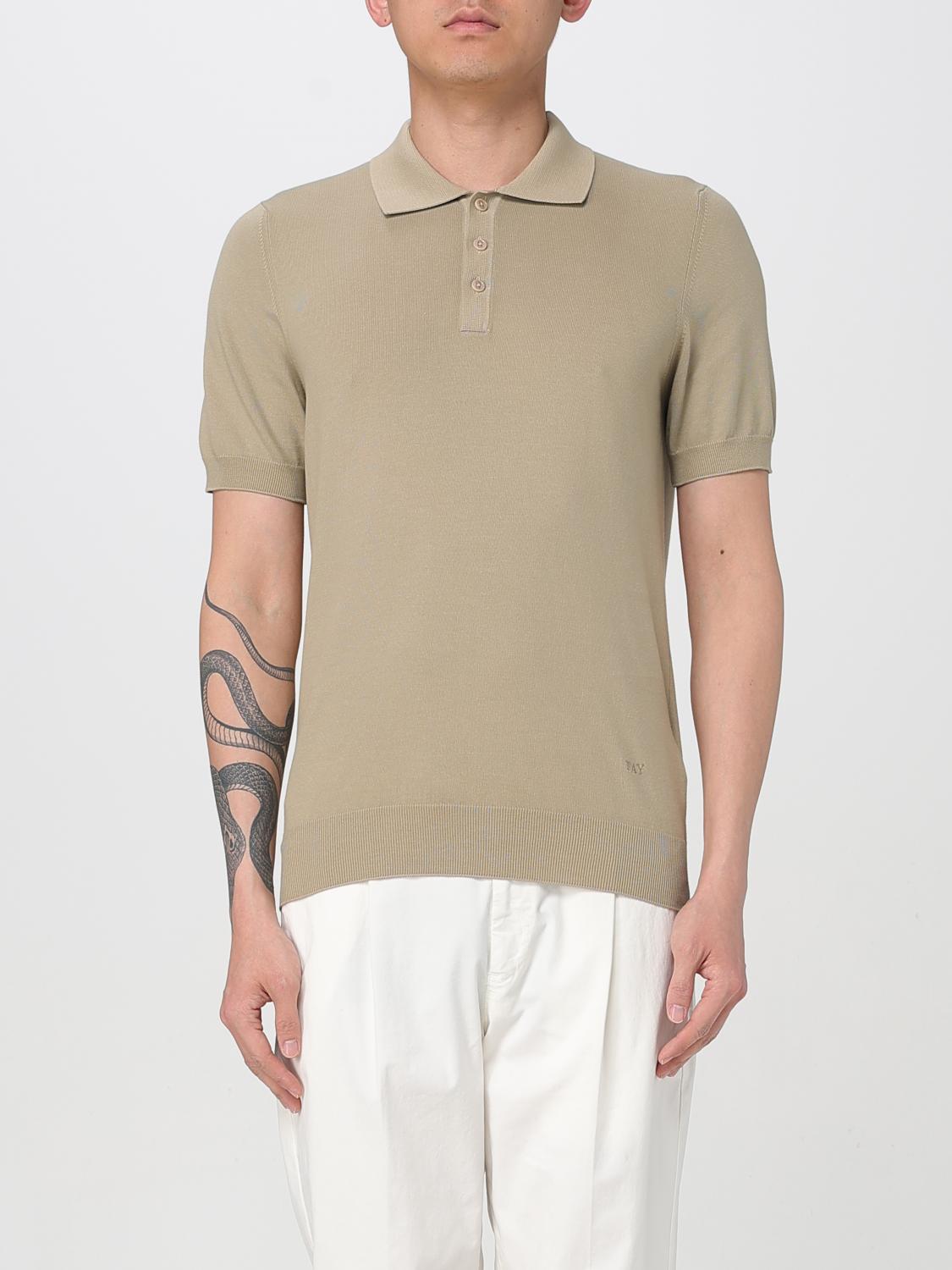 Fay Polo Shirt Men Color Beige In Beige