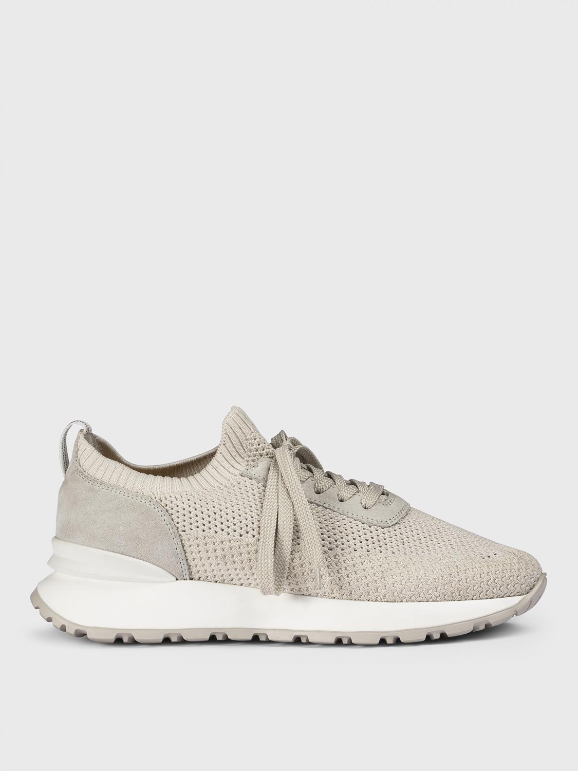 Doucal's Round Toe Sneakers In White