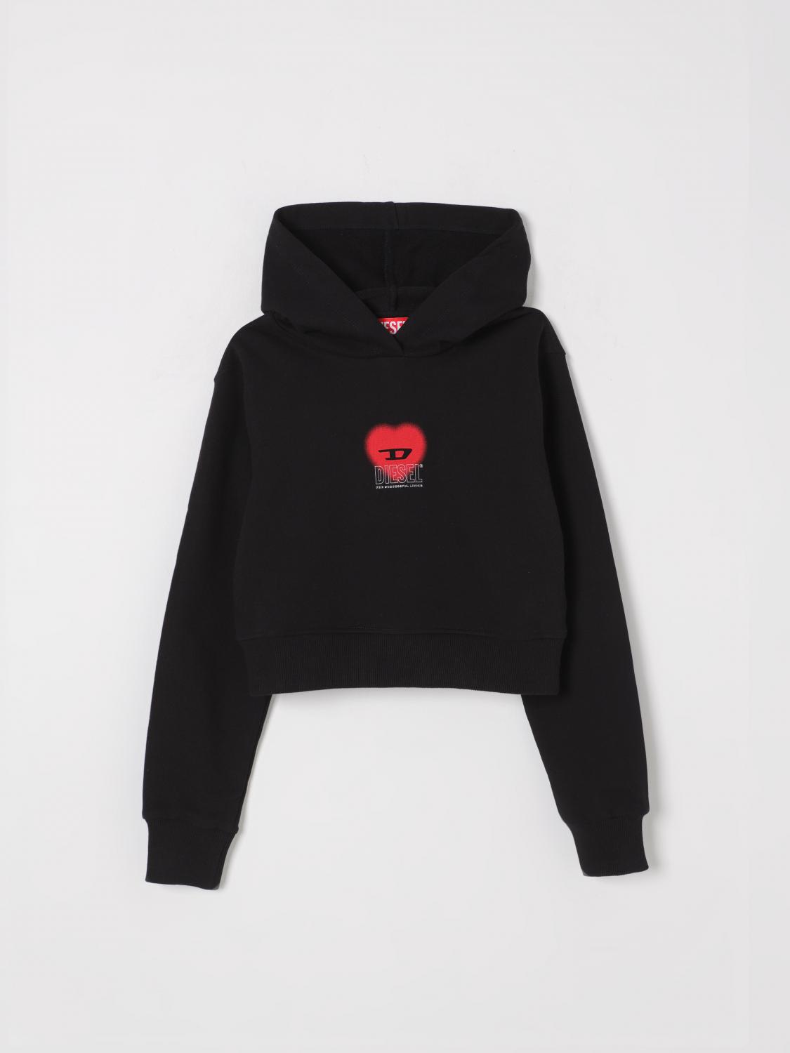 DIESEL SWEATER DIESEL KIDS COLOR BLACK