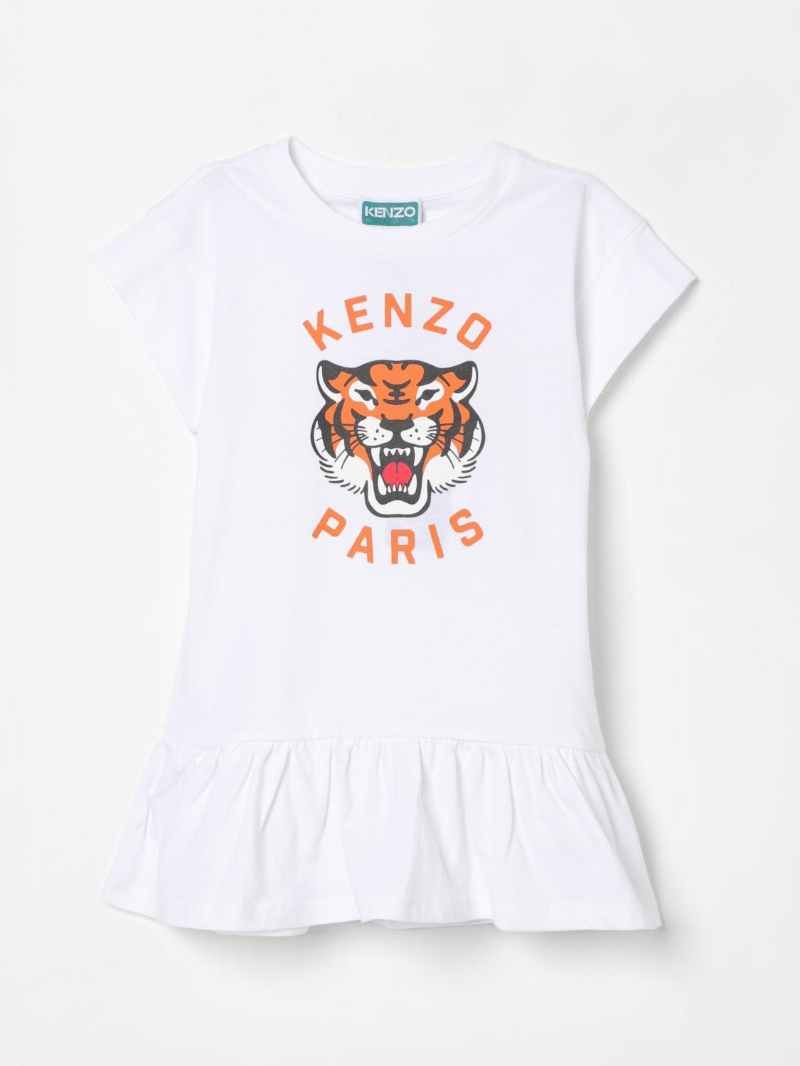 KENZO DRESS KENZO KIDS KIDS COLOR WHITE G62671001