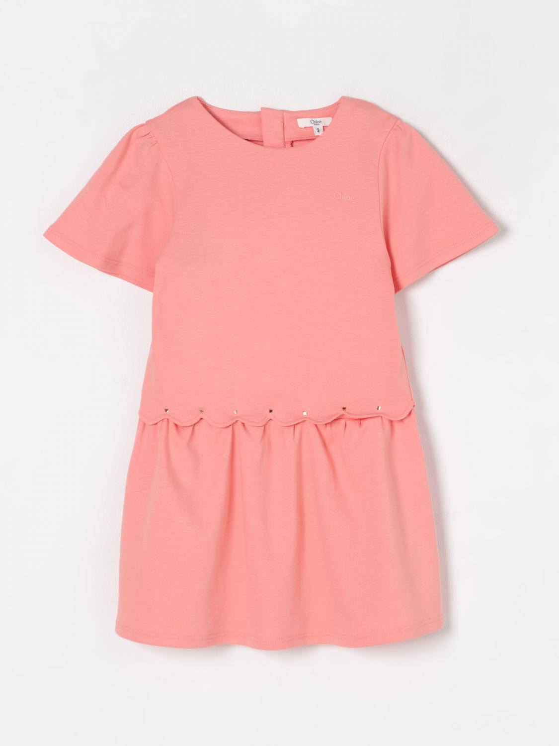 Shop Chloé Dress Kids Color Pink