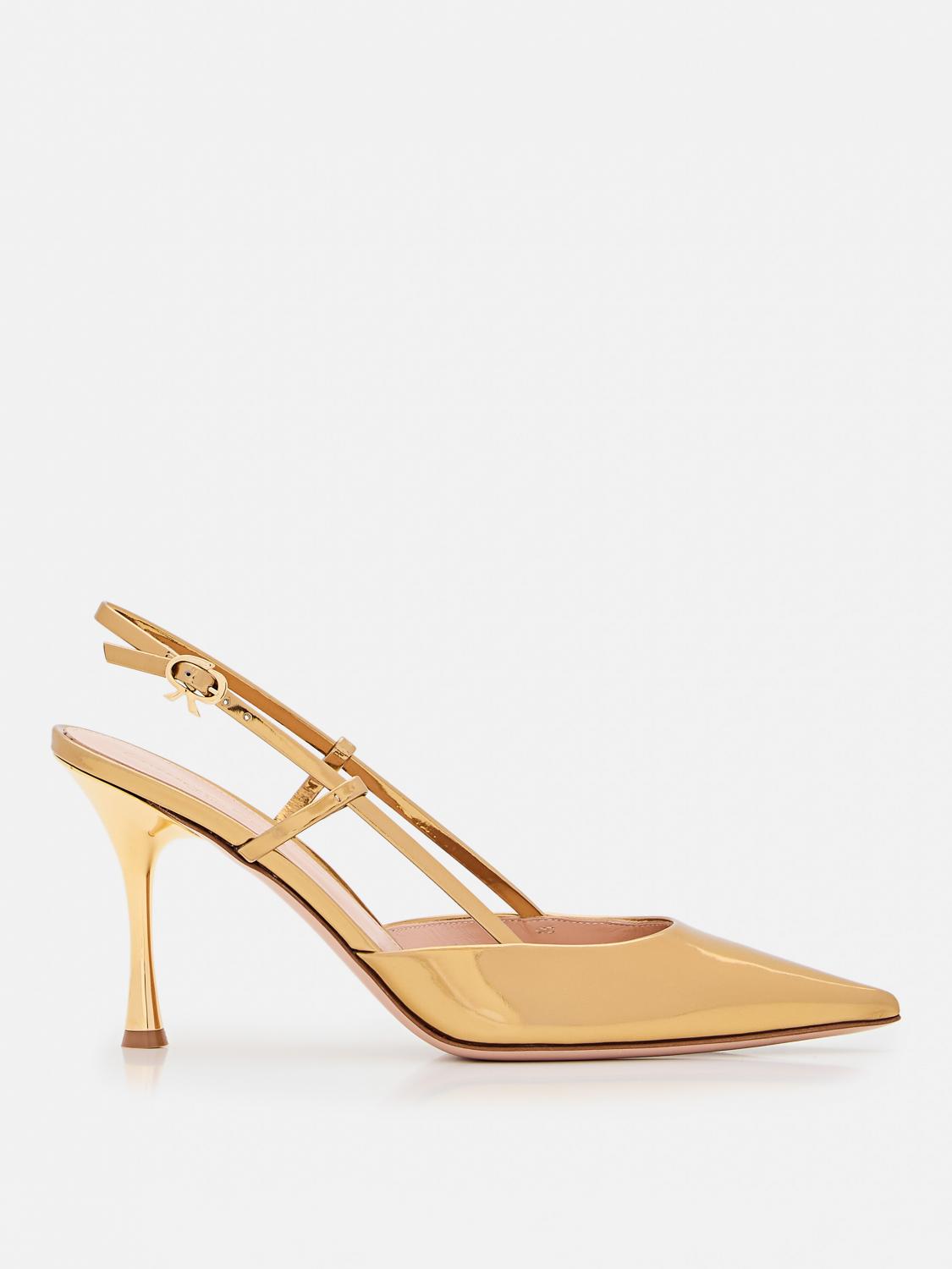 Shop Gianvito Rossi Pumps Woman Color Gold