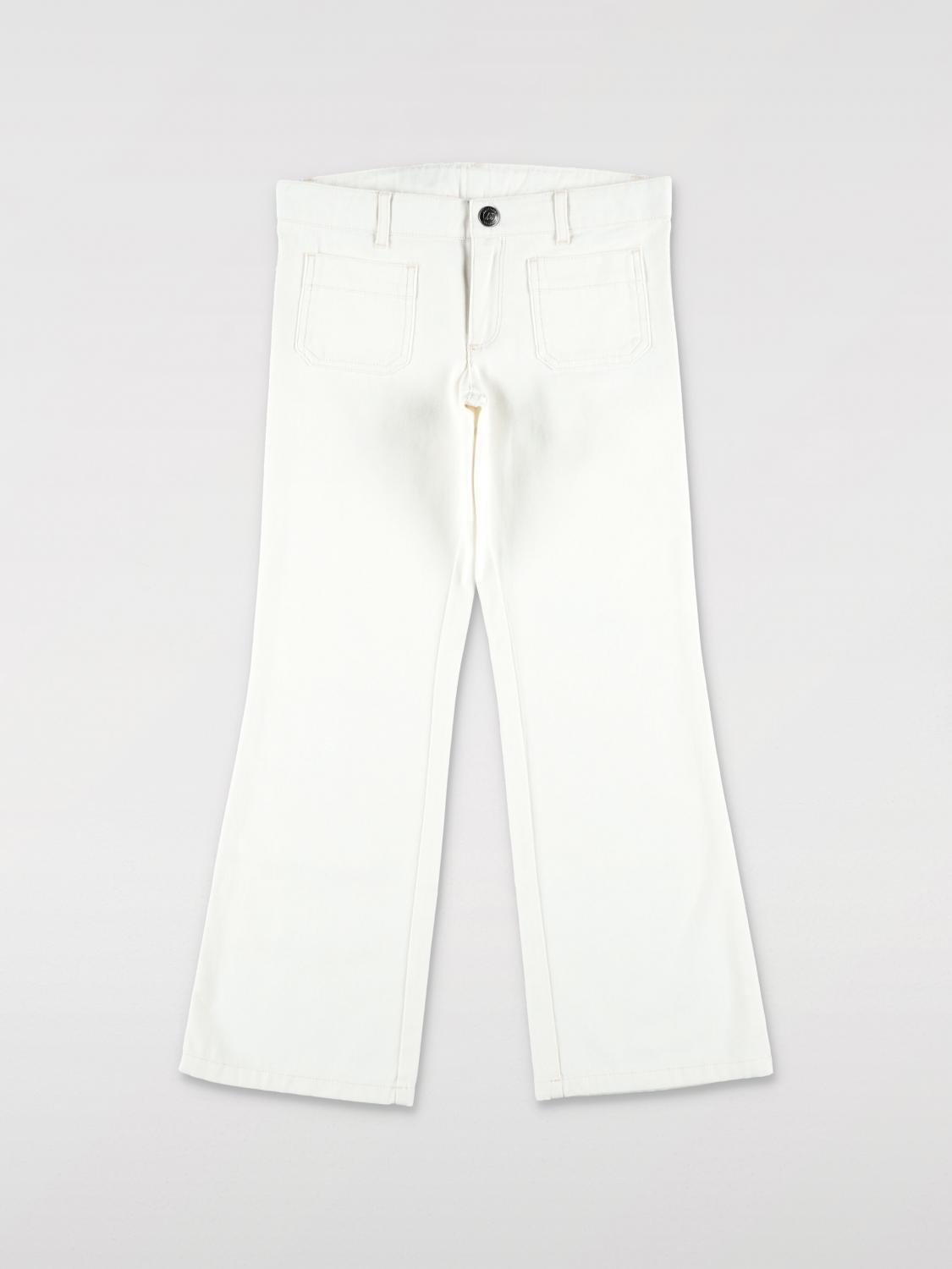 Shop Bonpoint Jeans Kids Color Milk In Milch
