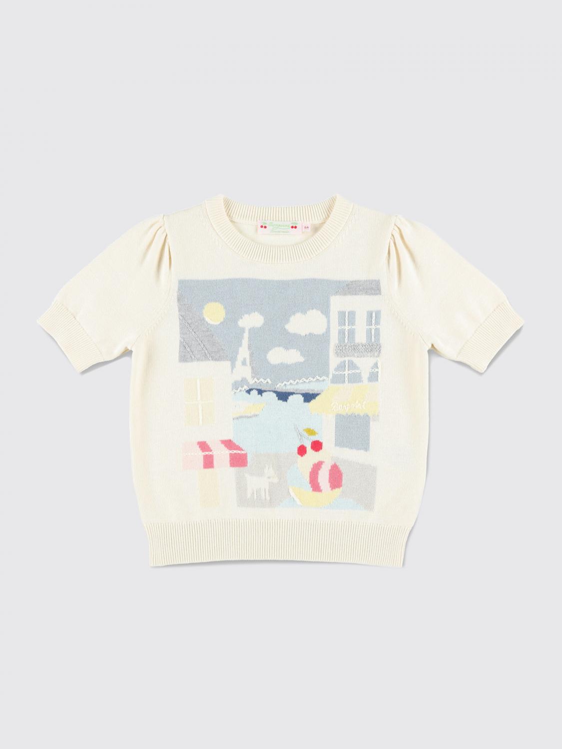 Shop Bonpoint Sweater Kids Color White In Weiss