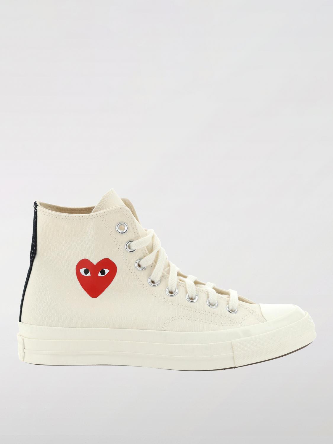 Comme Des Garçons Play Comme Des Garcons Play X Converse Single Heart Chuck 70 Sneakers In Neutral