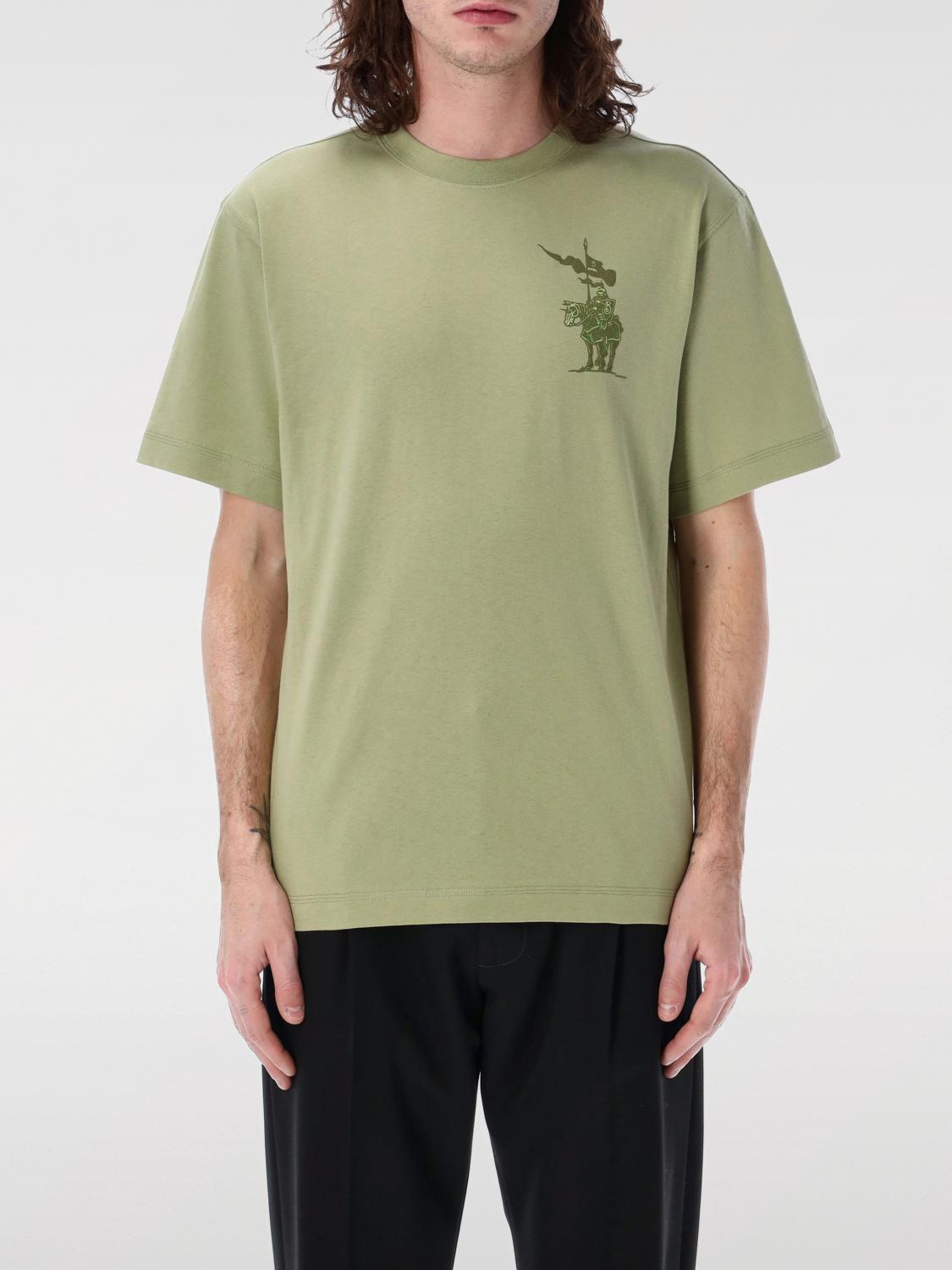 Burberry Men's Ekd Cotton T-shirt In Grün