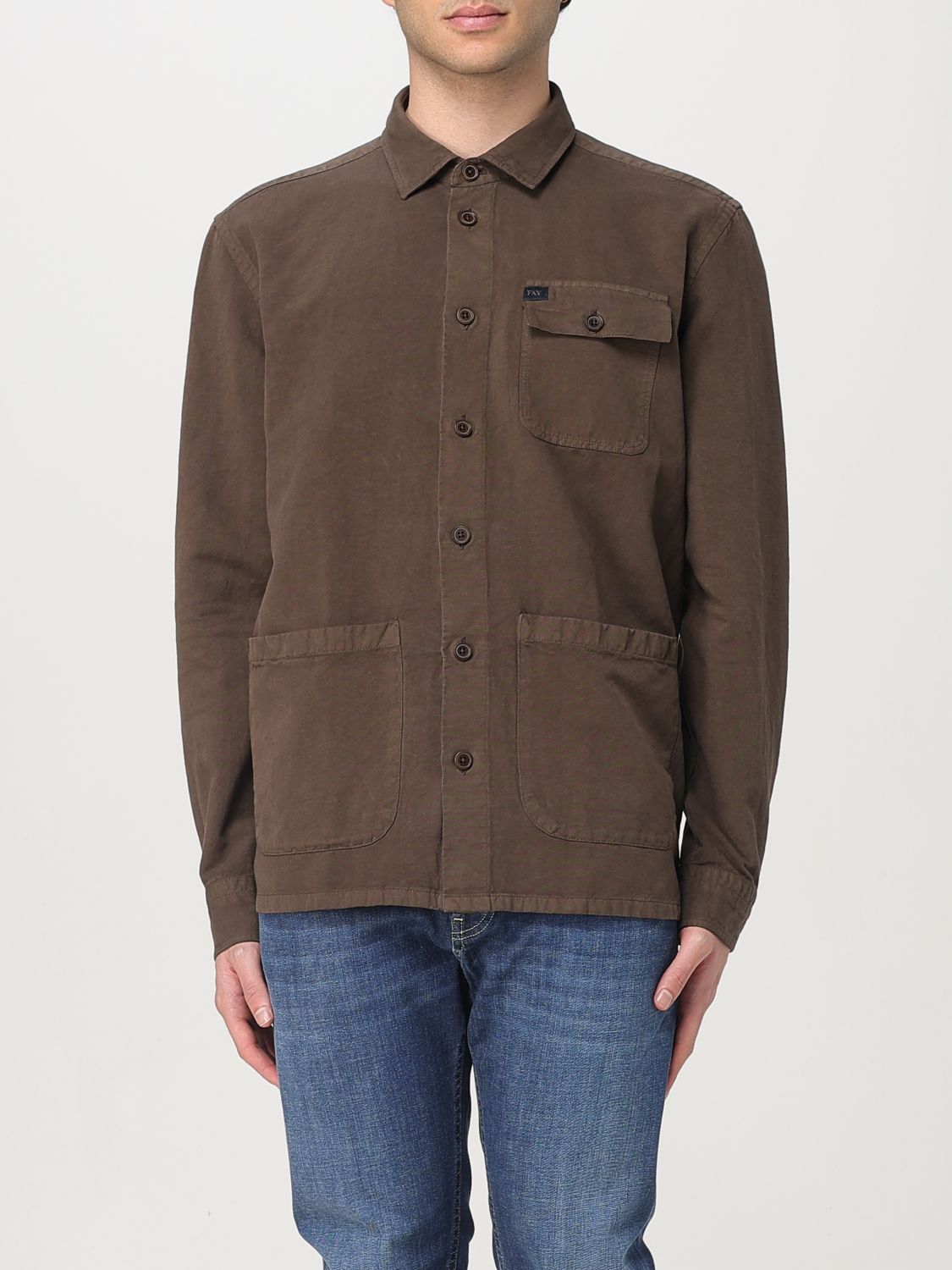 FAY SHIRT FAY MEN COLOR BROWN G63022032