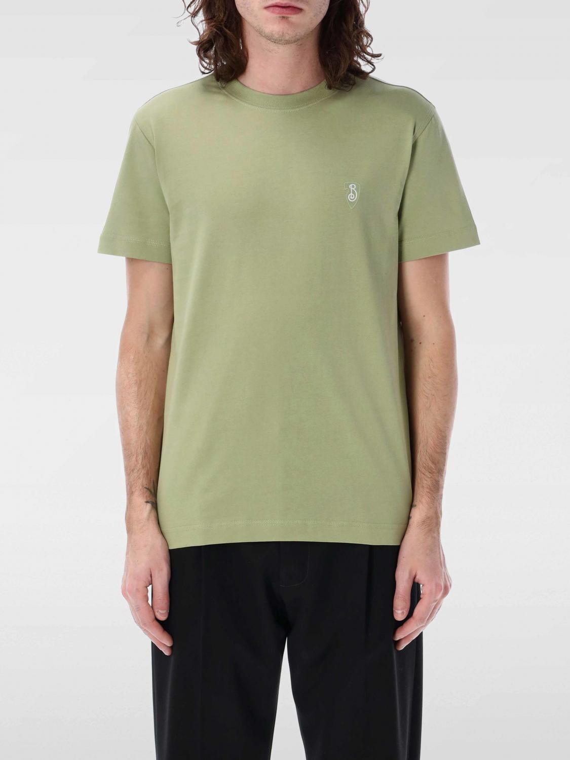 Burberry Crew Neck Short Sleeves T-shirt In Grün