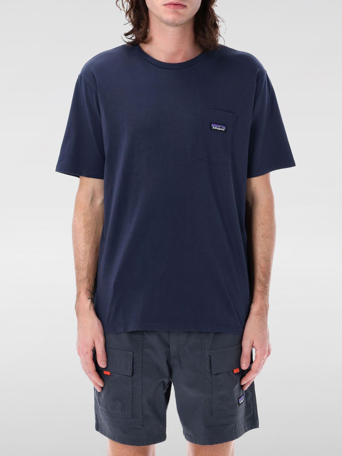 Patagonia Daily Pocket T-shirt With Straight Hem In Blue