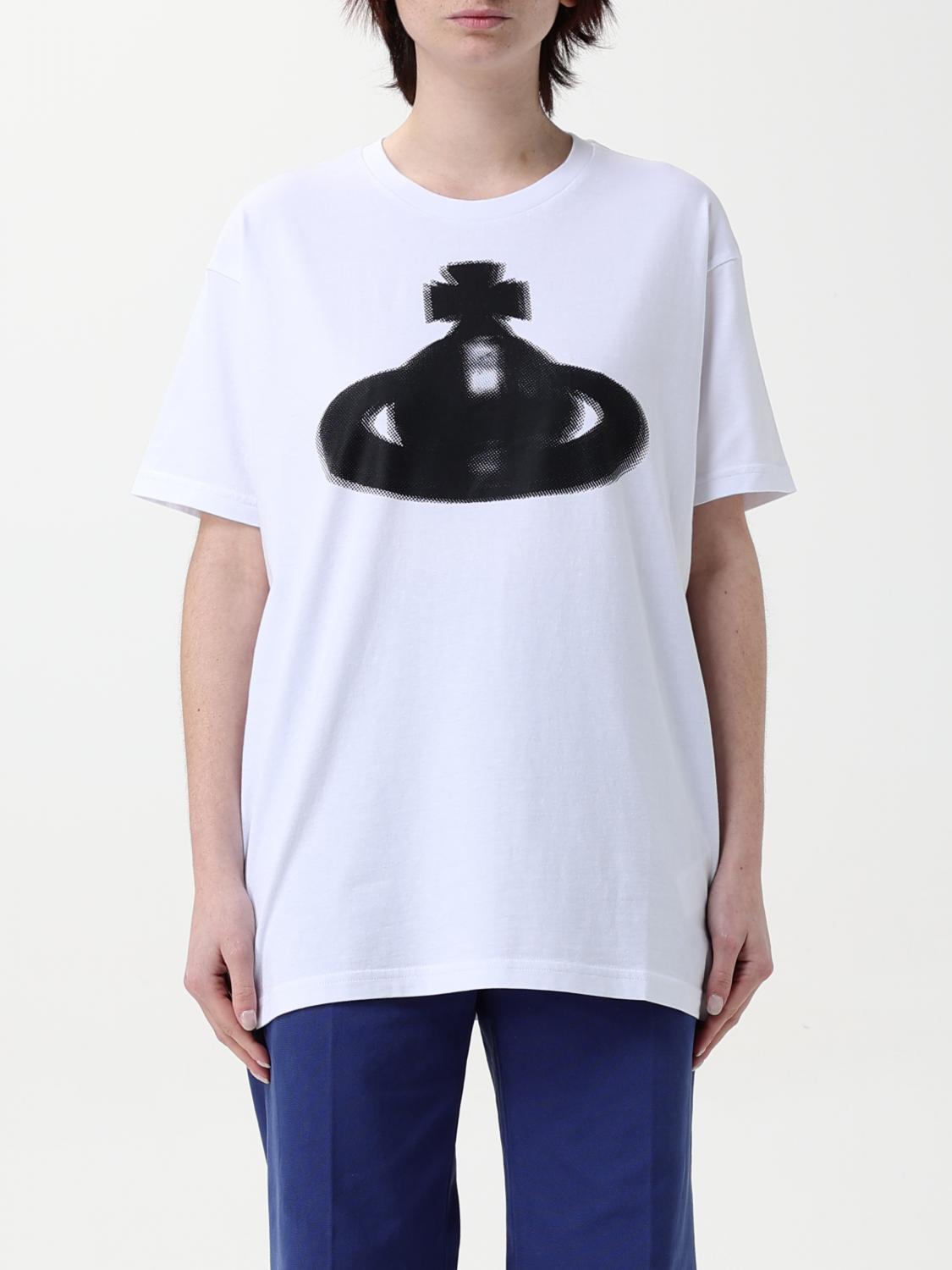Shop Vivienne Westwood T-shirt Woman Color White