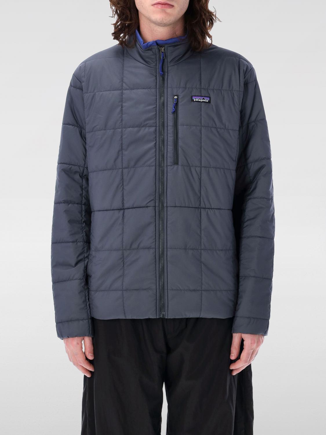 Patagonia Breezy Quilted Collar Jacket In Blau