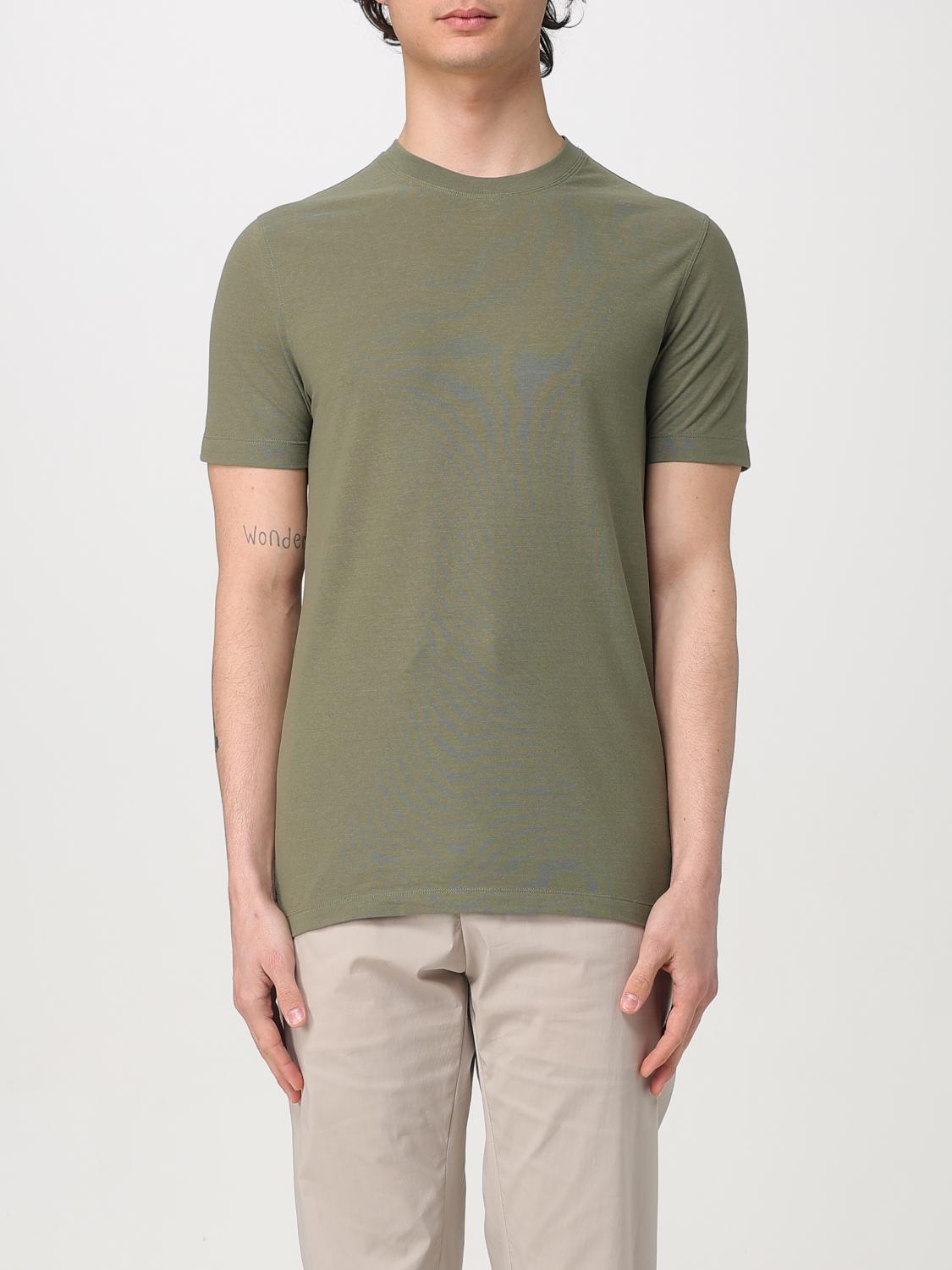 Zanone T-shirt  Men Color Green In Green