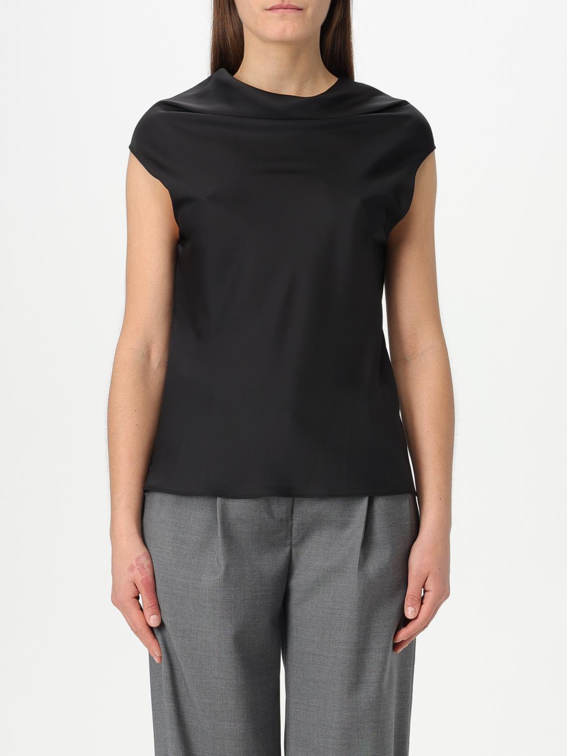 Shop Philosophy Di Lorenzo Serafini Top Woman Color Black