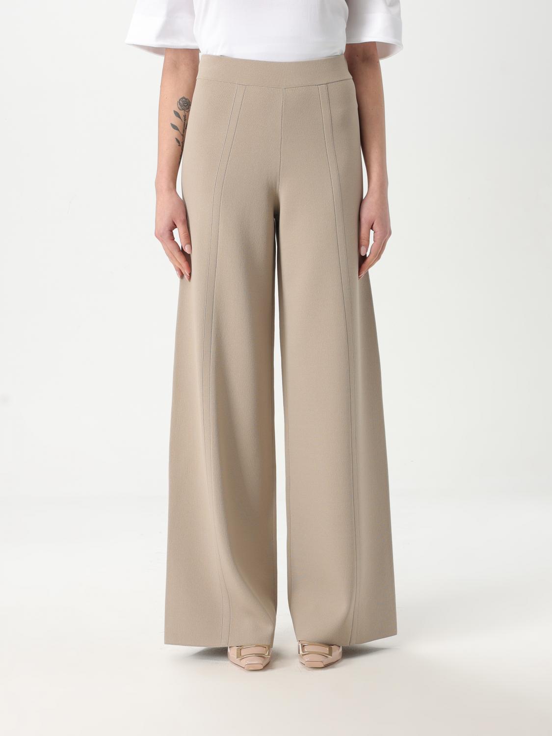 Max Mara Pants Woman Beige In Beige