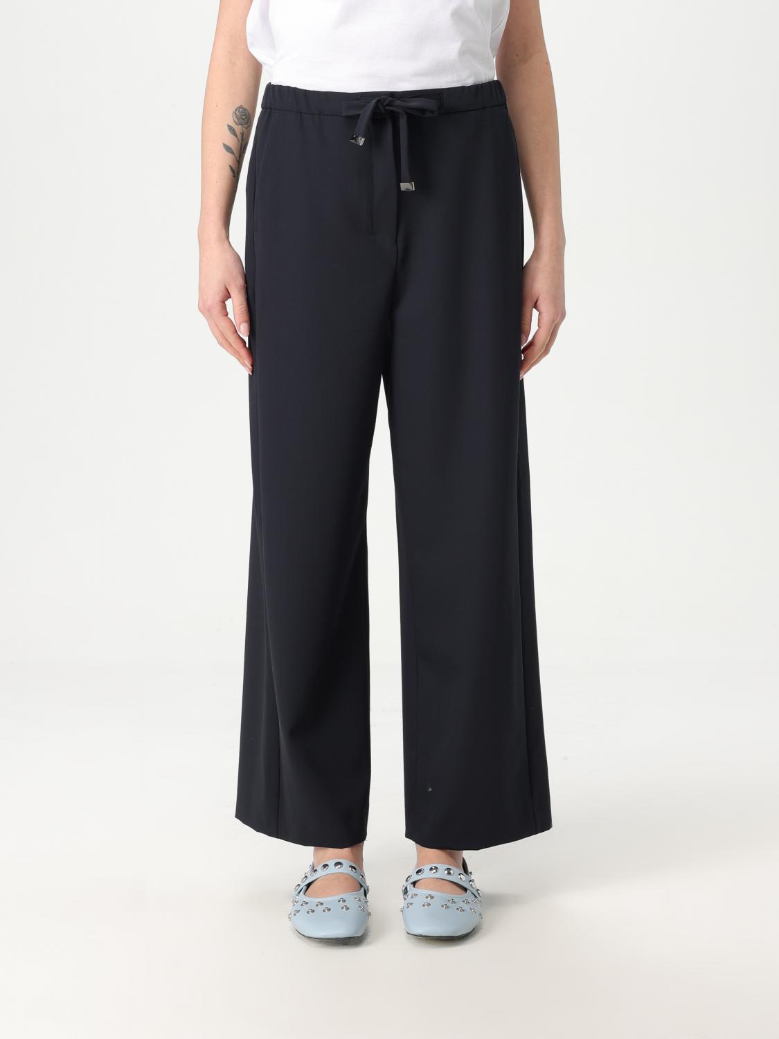 's Max Mara Pants Woman Color Black In Blue