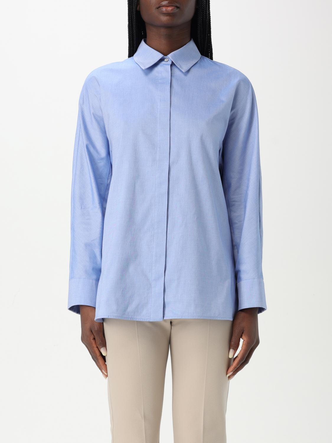 Shop 's Max Mara Shirt Woman Color Gnawed Blue