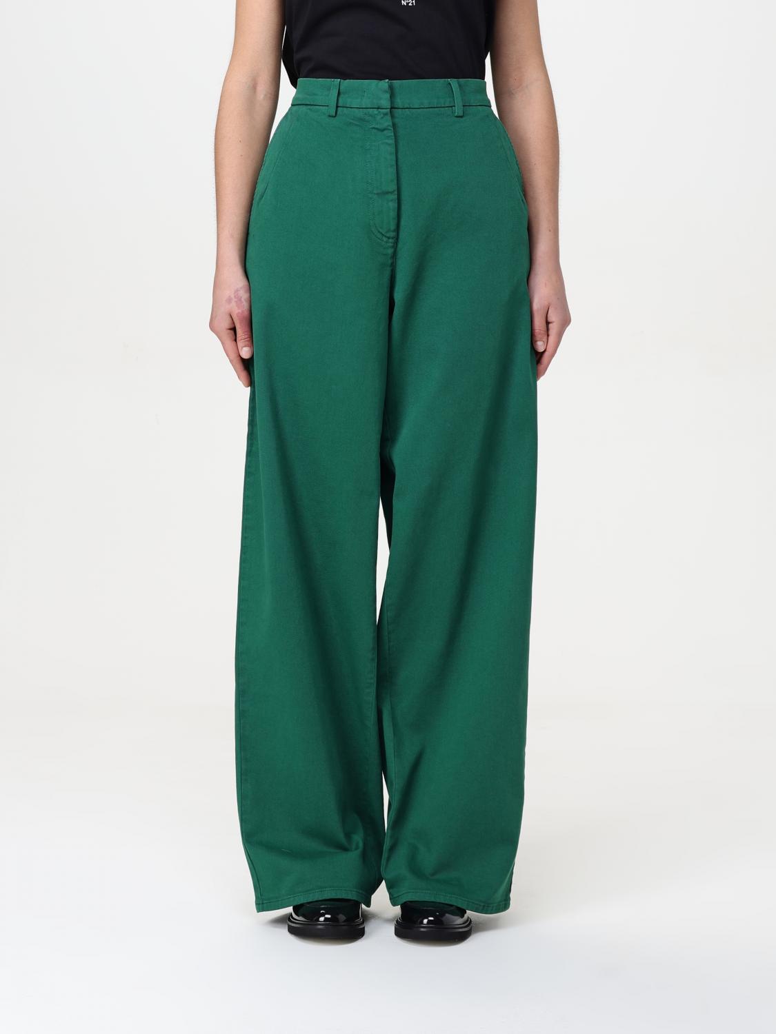 N°21 Pants N° 21 Woman Color Green In Green